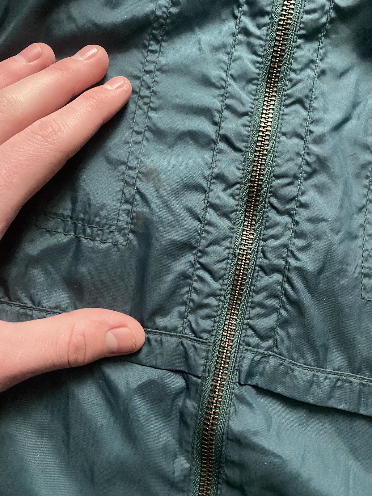 Nike × Vintage Vintage Nike 90’s Y2K rare emerald windbreaker USA L Size US L / EU 52-54 / 3 - 6 Thumbnail