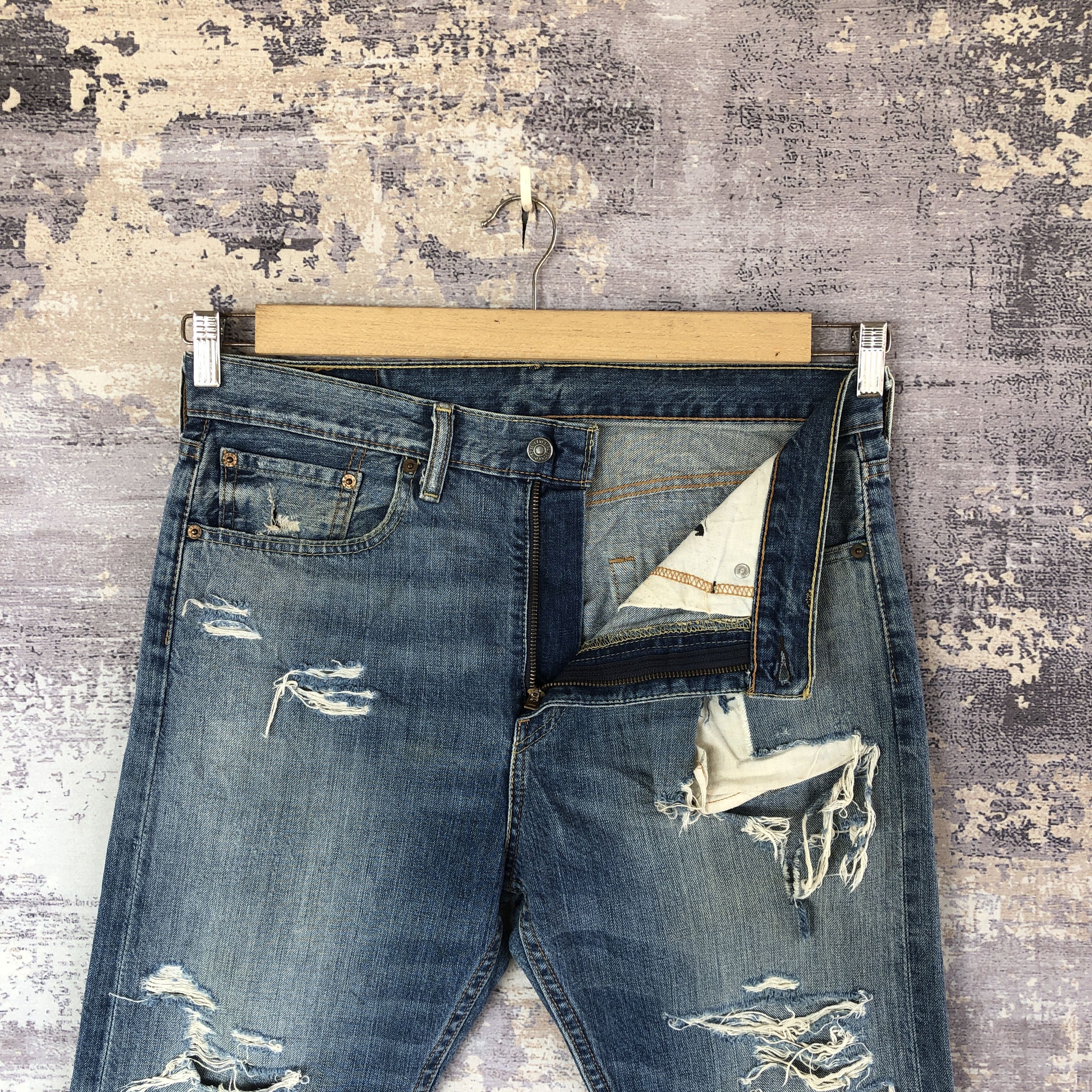 Levi's Vintage Levi's 522 Distressed Jeans Levis Denim Pants Size US 34 / EU 50 - 6 Thumbnail