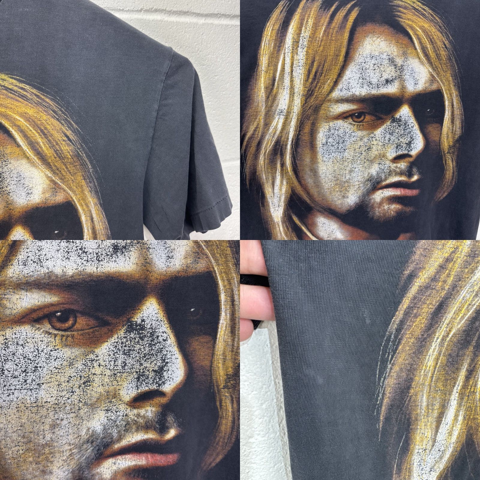 Vintage Vintage Nirvana Kurt Cobain Memorial T-Shirt Men Large Black 90s Grunge Music Metal Heaven Size US L / EU 52-54 / 3 - 8 Thumbnail