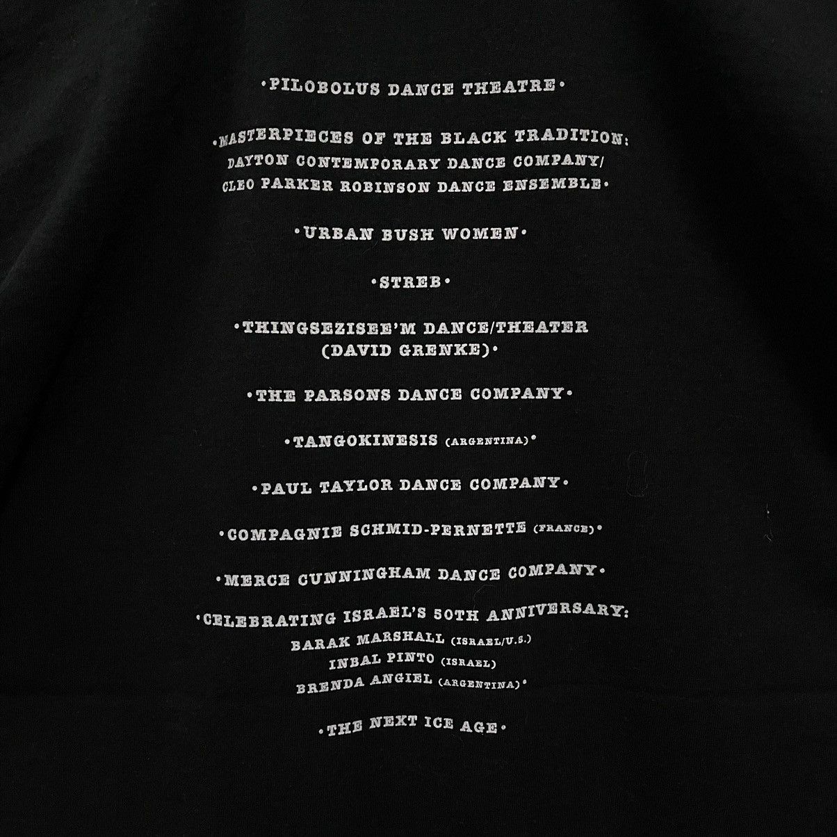 Fruit Of The Loom Vintage 90s American Dance Festival Tshirt Size US L / EU 52-54 / 3 - 4 Thumbnail
