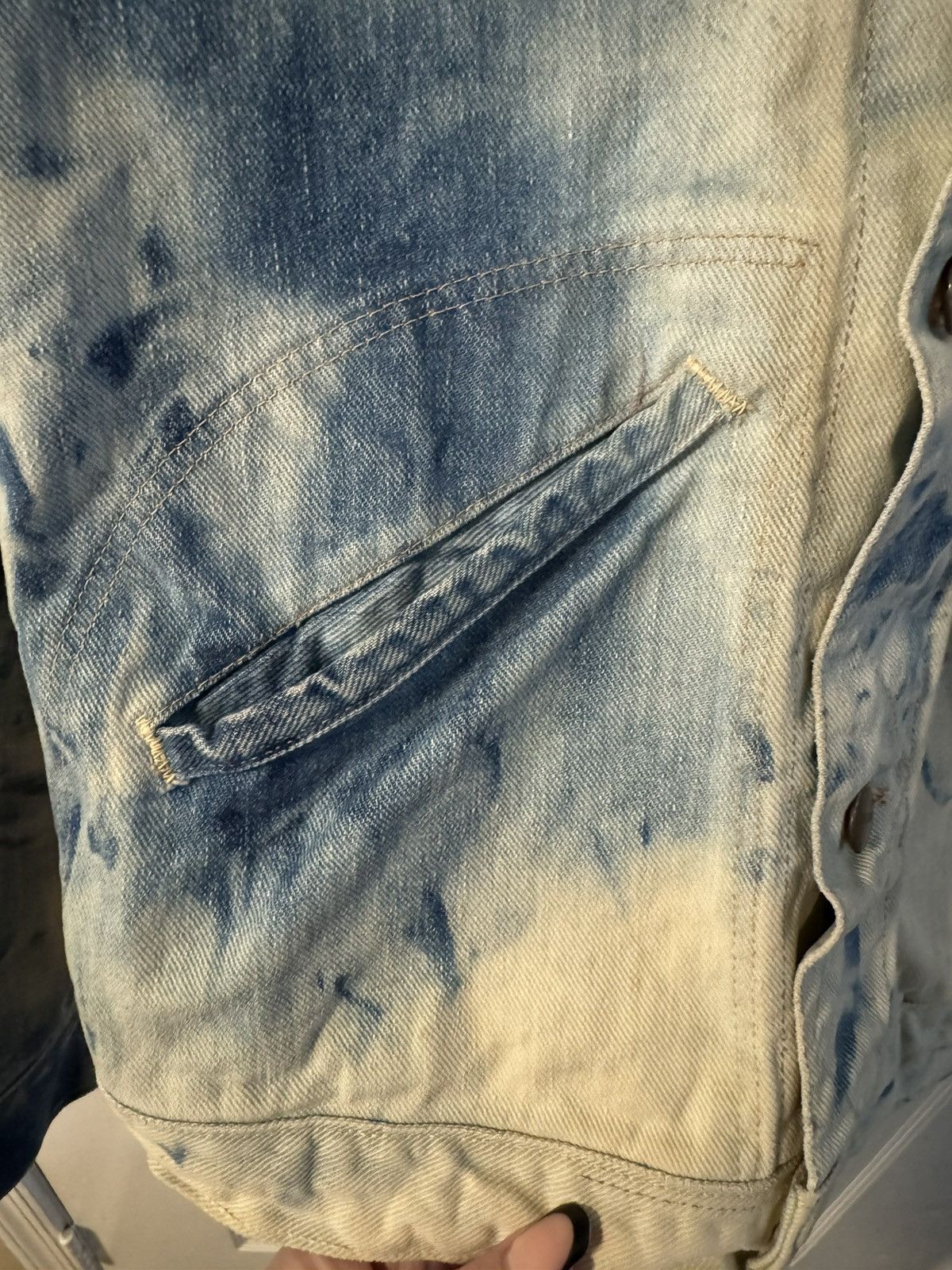 Wrangler 50s WRANGLER BLUE BELL DENIM JACKET Tie Dyed HandPainted Cat Size S / US 4 / IT 40 - 9 Thumbnail