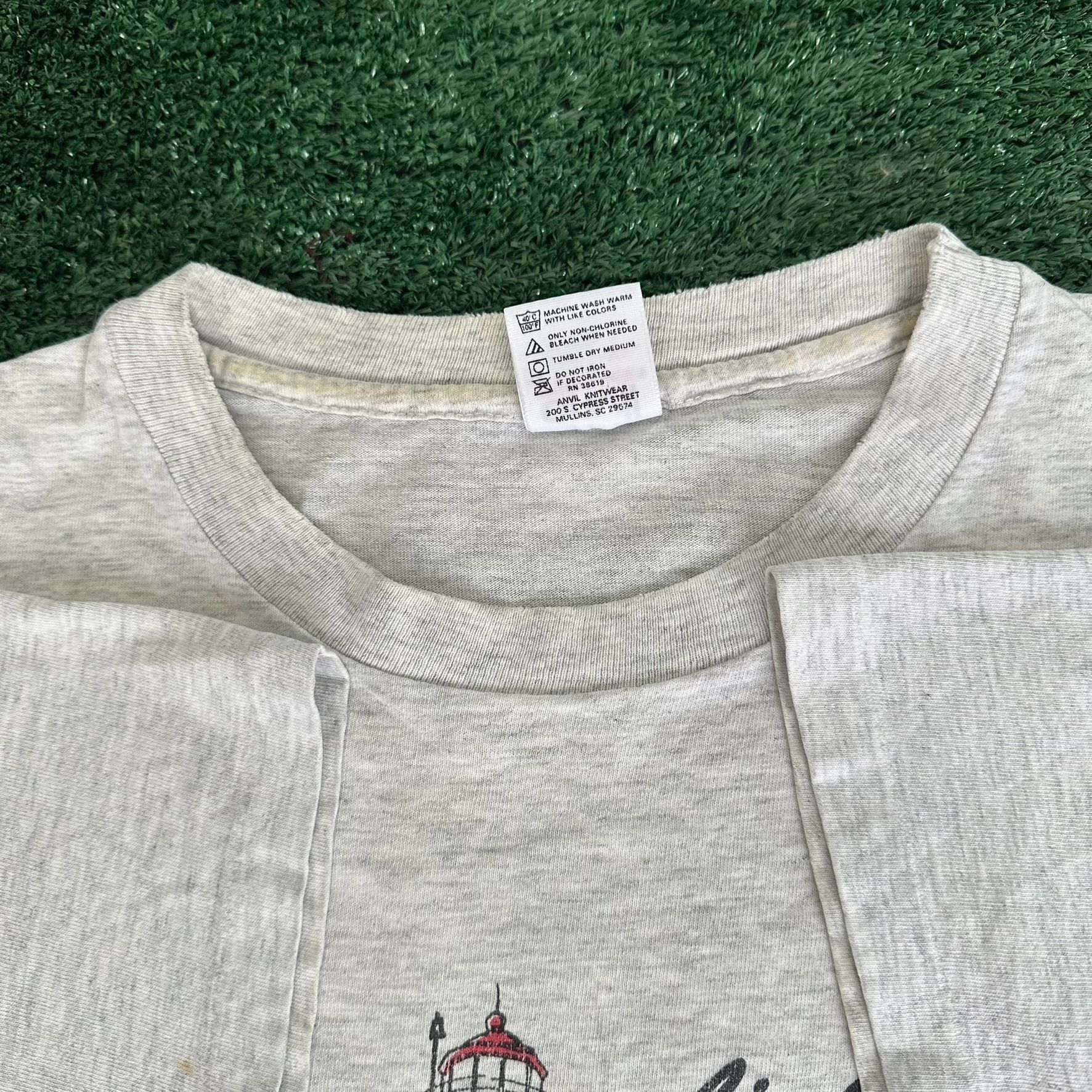 Anvil Vintage 90s Maine Lighthouse T-Shirt Gorpcore Coastal Grandm Size US XL / EU 56 / 4 - 5 Thumbnail