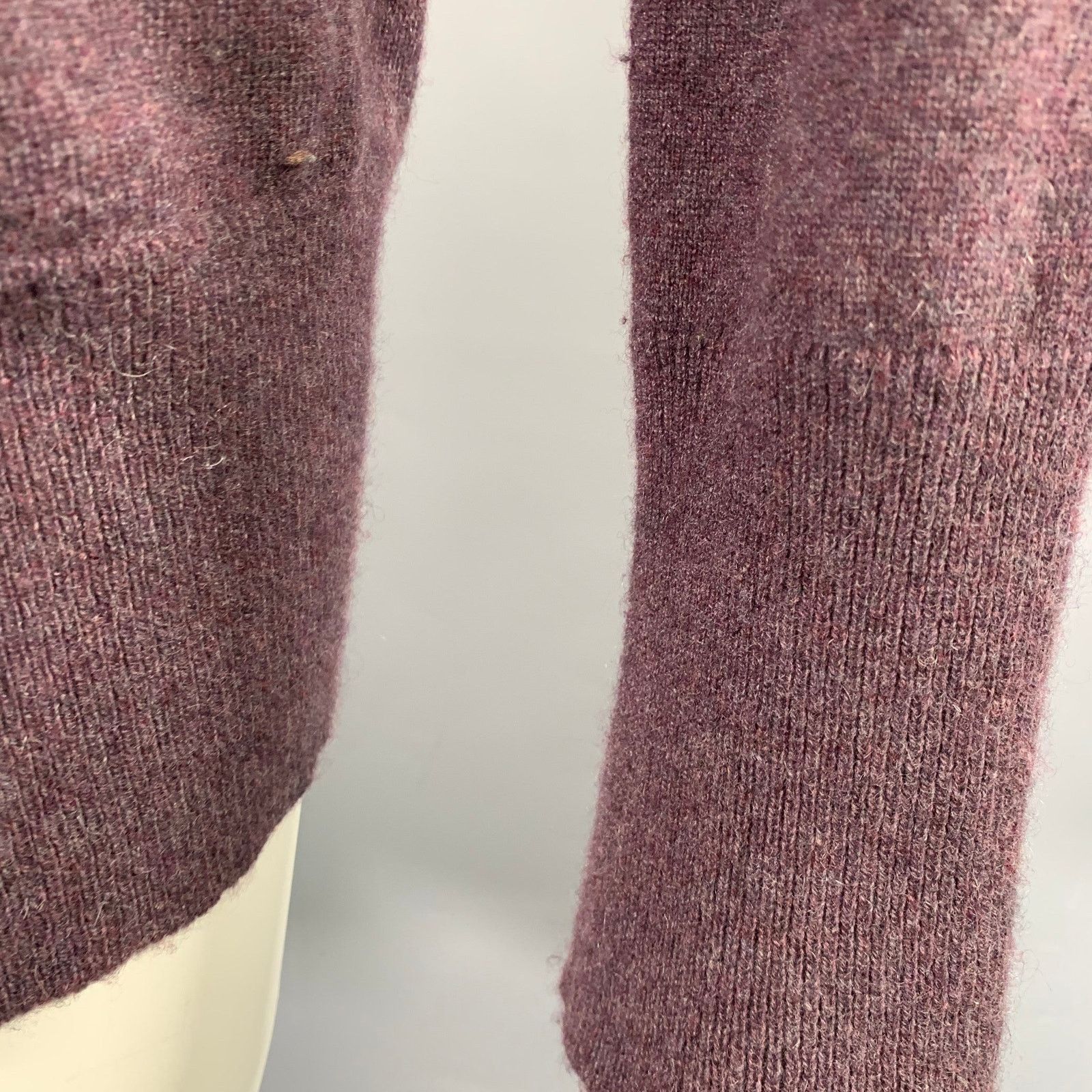 Other M Heather Purple Cashmere Knit Single Button Cardigan Size M / US 6-8 / IT 42-44 - 5 Thumbnail