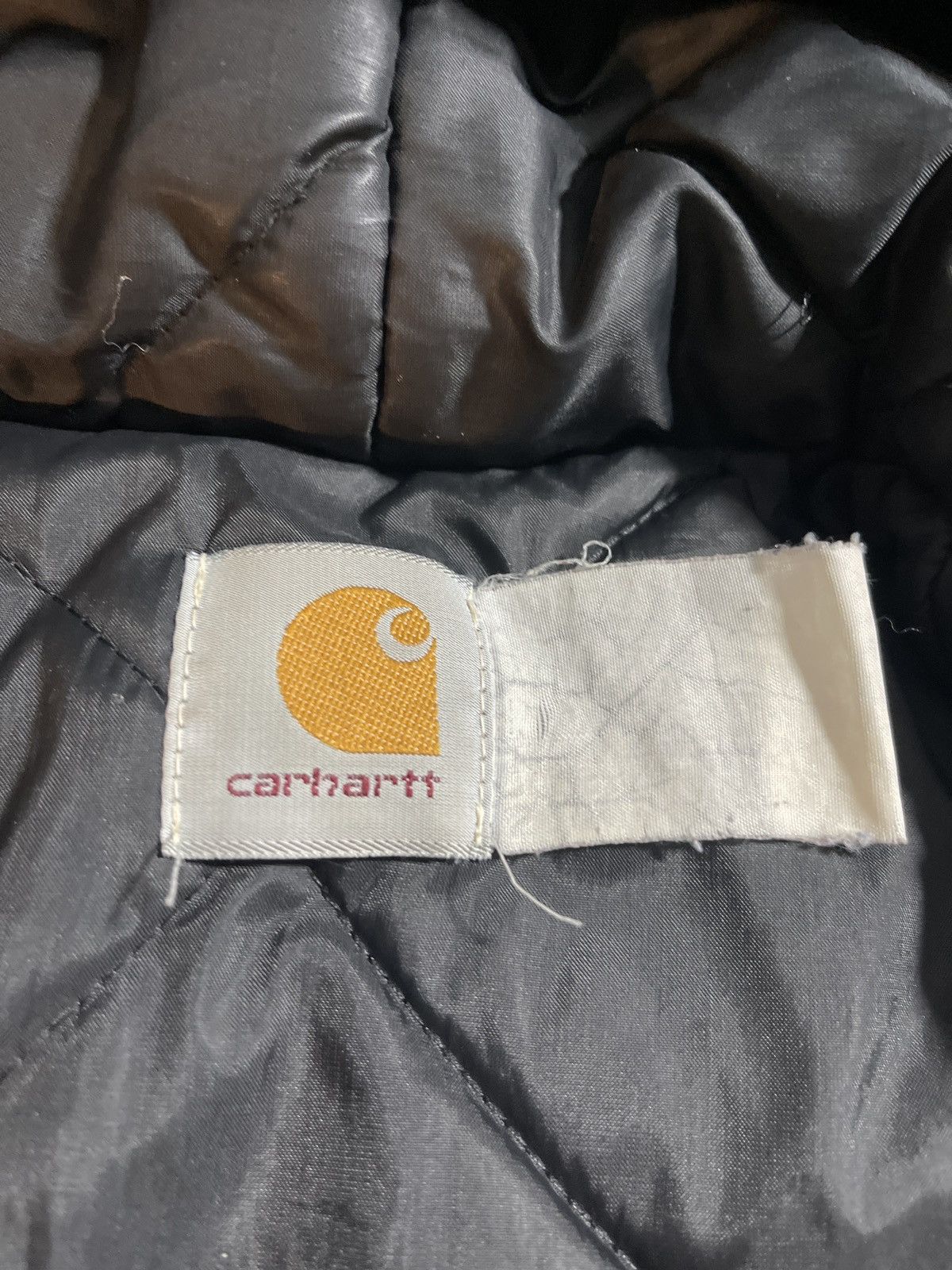 Carhartt × Vintage Vintage Carhartt Black Hooded Jacket - Unique Chest Logo Size US XL / EU 56 / 4 - 3 Thumbnail
