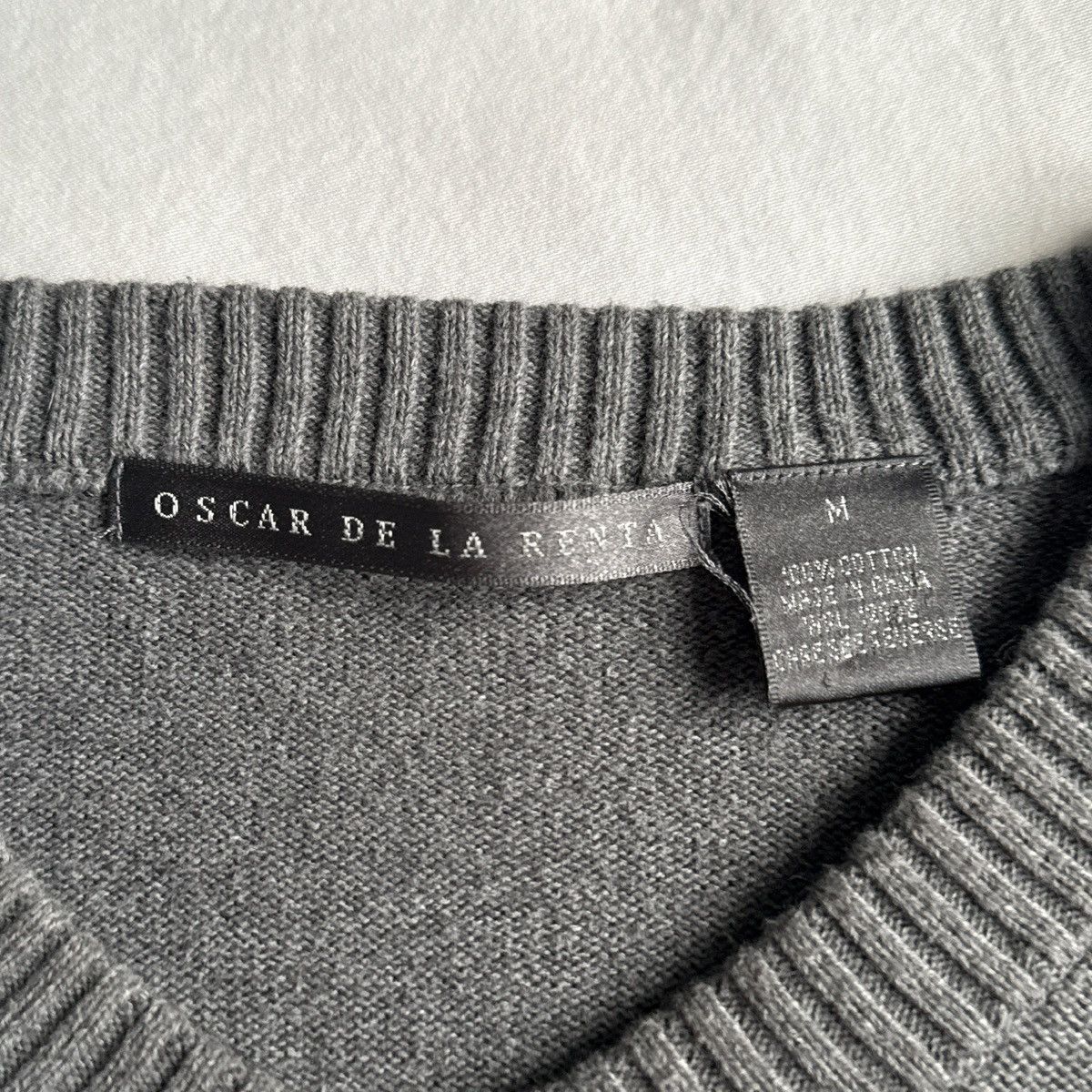 Oscar De La Renta Oscar De La Renta Men’s Knit Sweater Grey Medium Size US M / EU 48-50 / 2 - 6 Thumbnail