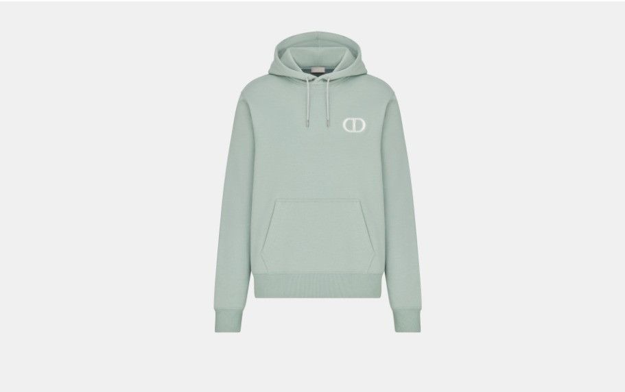 image of Dior O1W1Db10324 Cd Icon Hooded Sweatshirts In Green, Men's (Size Small)