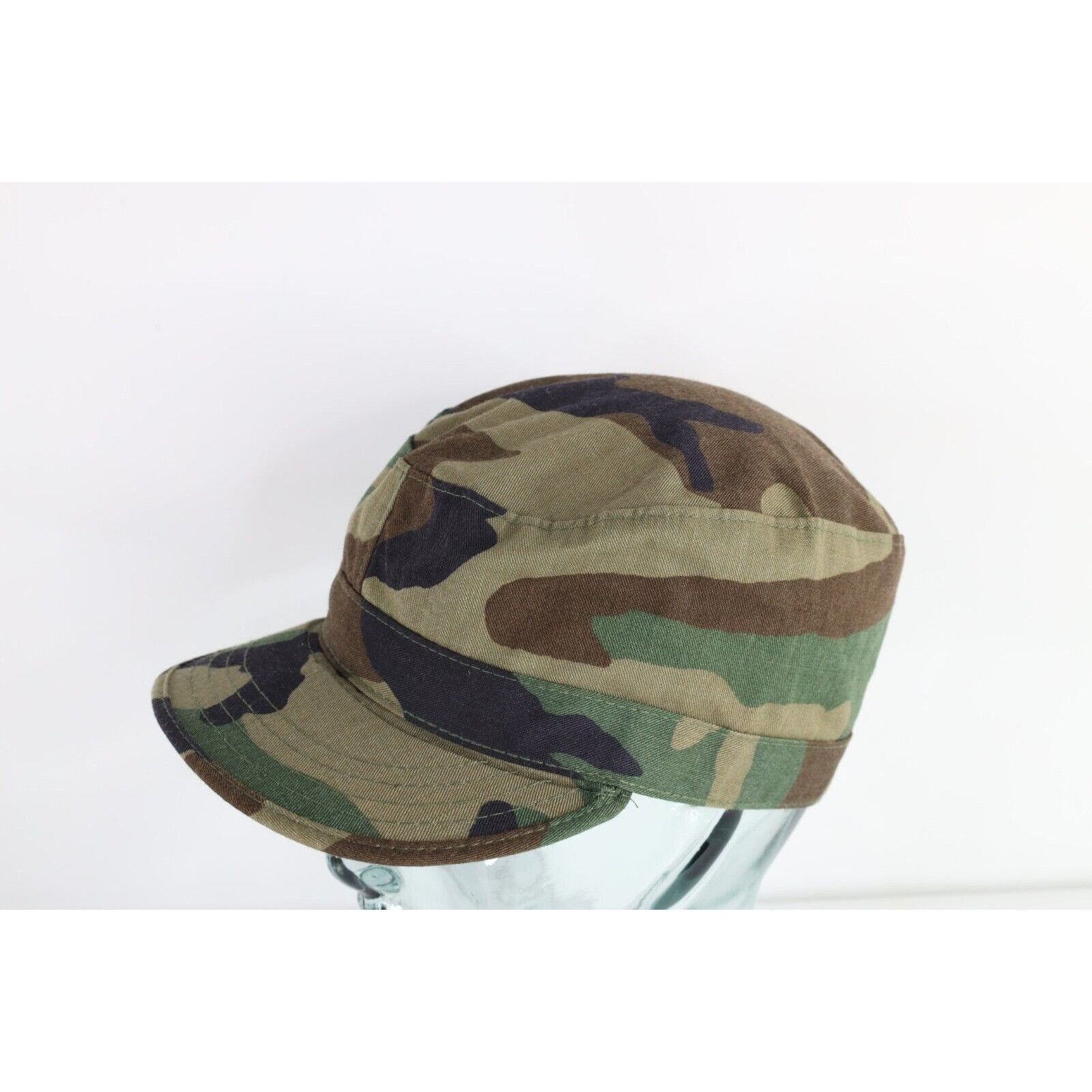 Vintage Vintage 80s Military Issue Camouflage Combat Field Cap Hat Size ONE SIZE - 2 Thumbnail