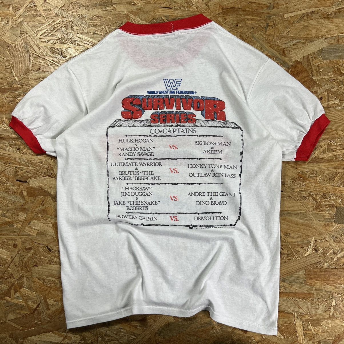 Vintage × WWF TOUCH OF GOLD WWF SURVIVOR SERIES T-SHIRT 80S VINTAGE 1988 Size US L / EU 52-54 / 3 - 5 Thumbnail