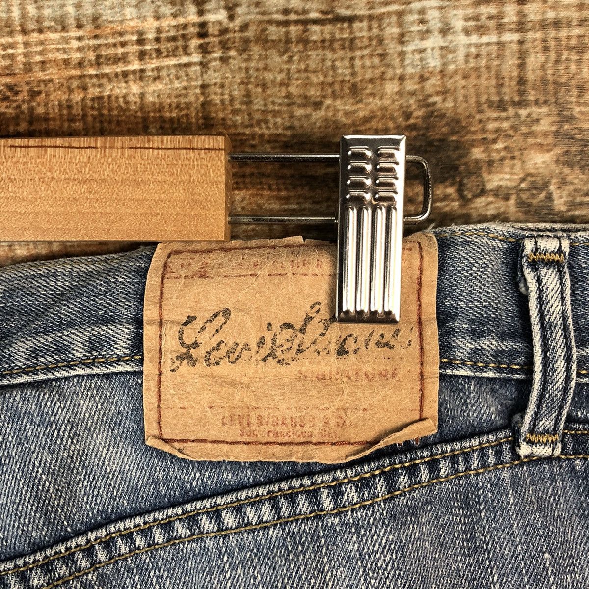 Levi's DL Levis Blue Denim Pants #C194 Size US 33 - 19 Thumbnail