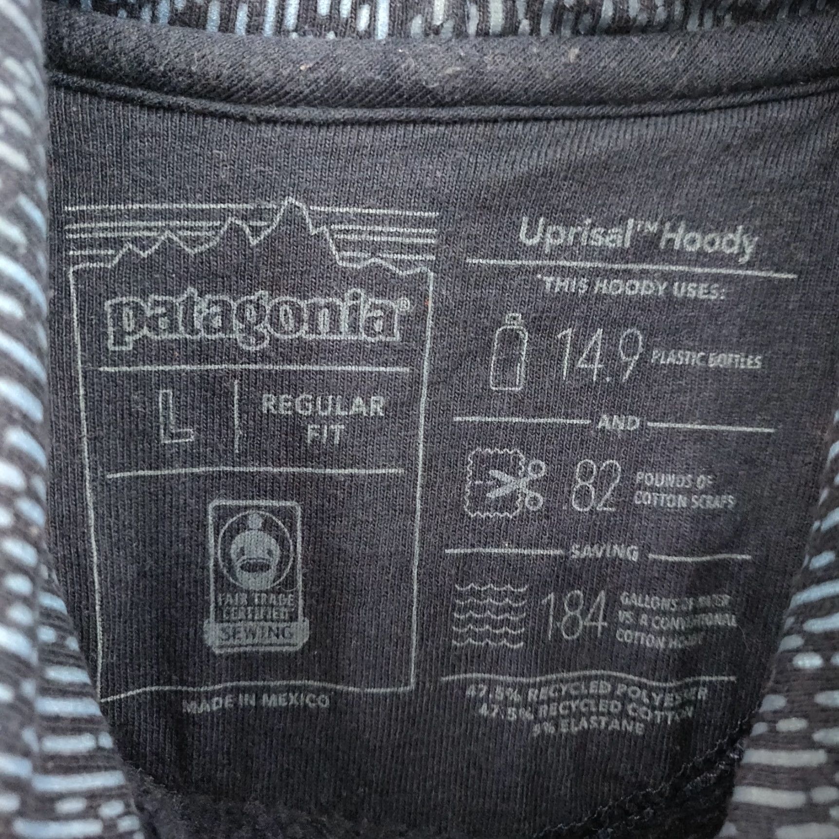 Patagonia Patagonia Hoodie Mens Large Blue Uprisal Logo Fleece Pullover Sweatshirt Size US L / EU 52-54 / 3 - 7 Thumbnail