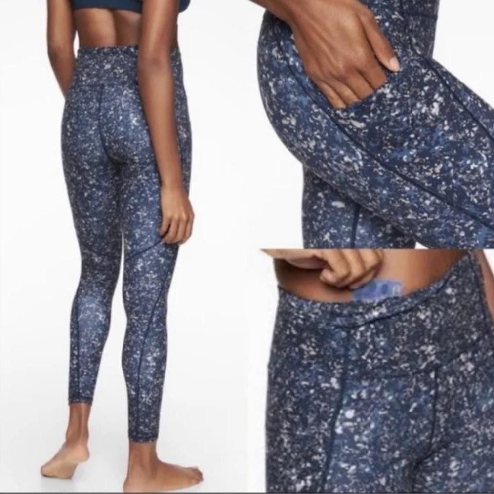 Designer Athleta Sandstone Pocket Salutation Tight Powervita Small Size 28" / US 6 / IT 42 - 11 Thumbnail