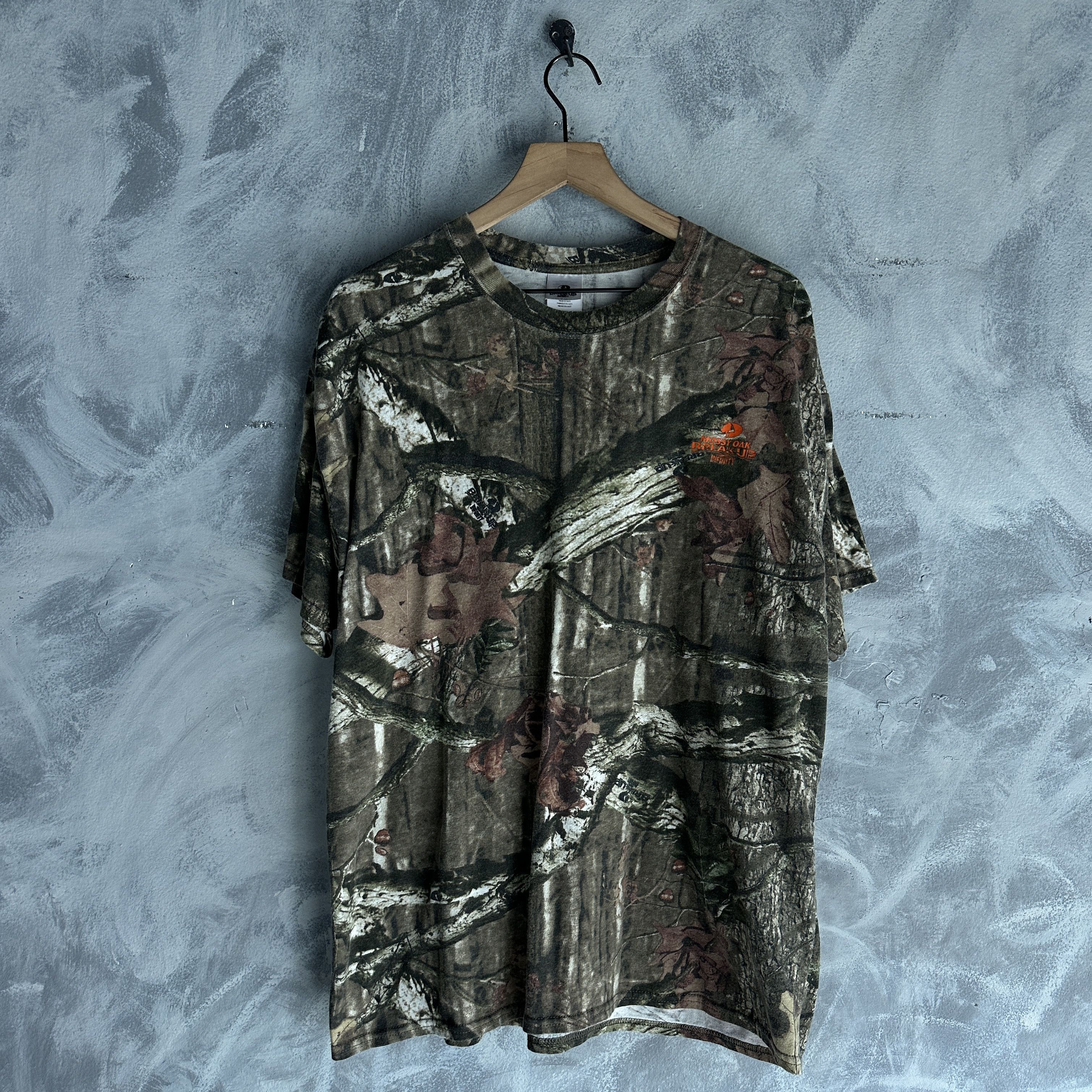 Mossy Oaks Vintage Mossy Oak Camo Camouflage T Shirt Mens Breakup Size US XL / EU 56 / 4 - 2 Thumbnail