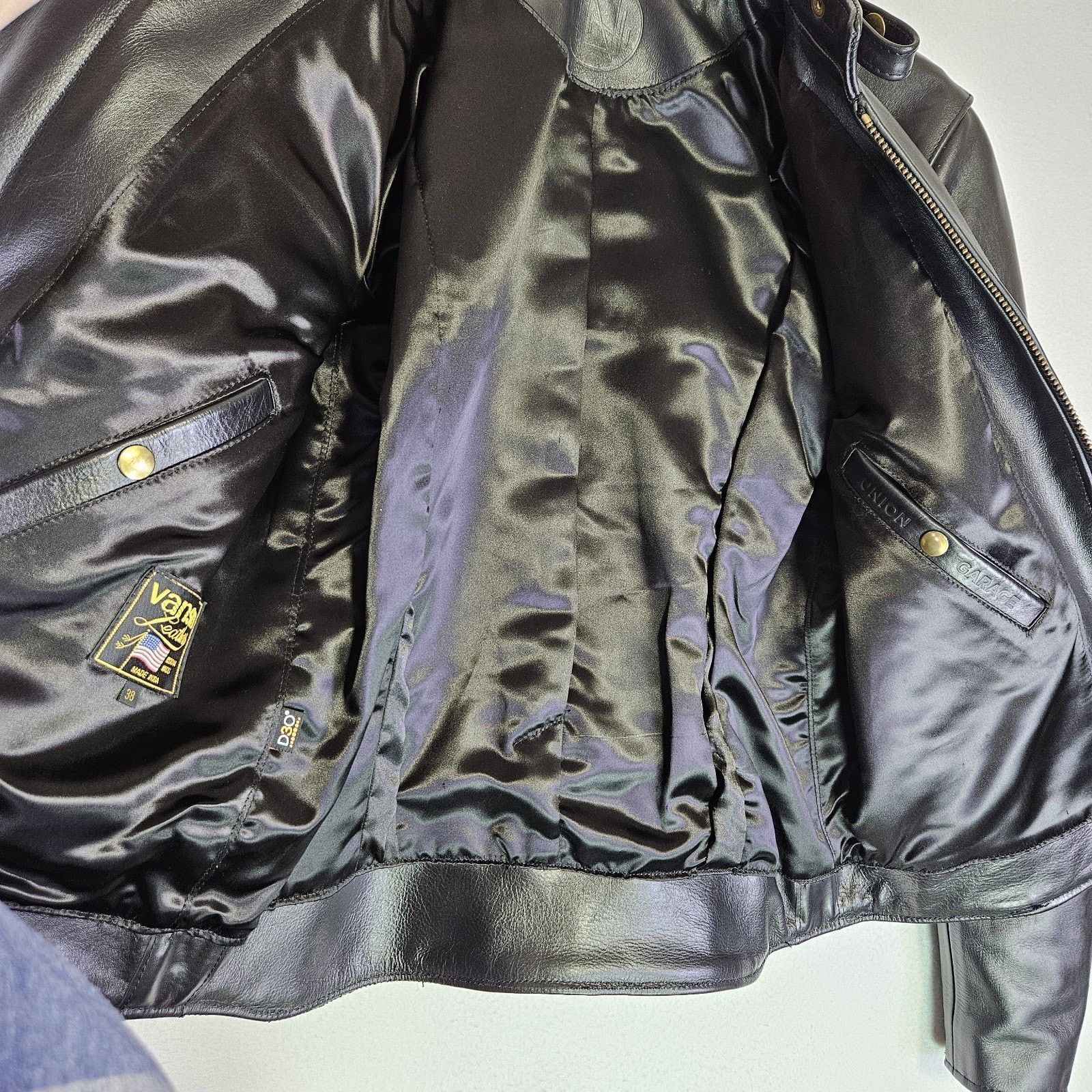 Vanson Leathers Vanson Leathers x Union Garage V7 Motorcycle Jacket Black Size US M / EU 48-50 / 2 - 8 Thumbnail