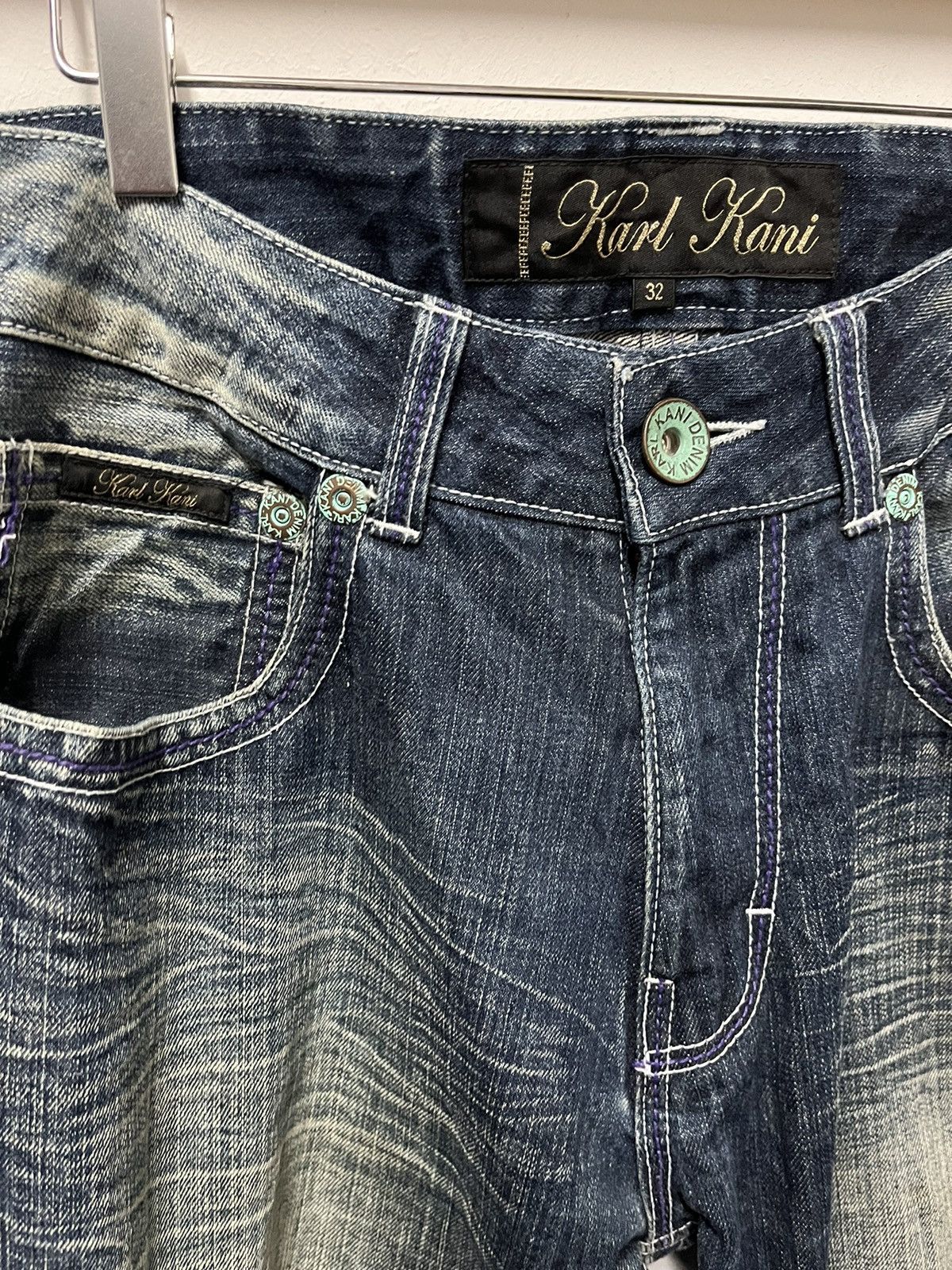 Designer × Karl Kani Karl kani jeans Size US 33 - 2 Thumbnail