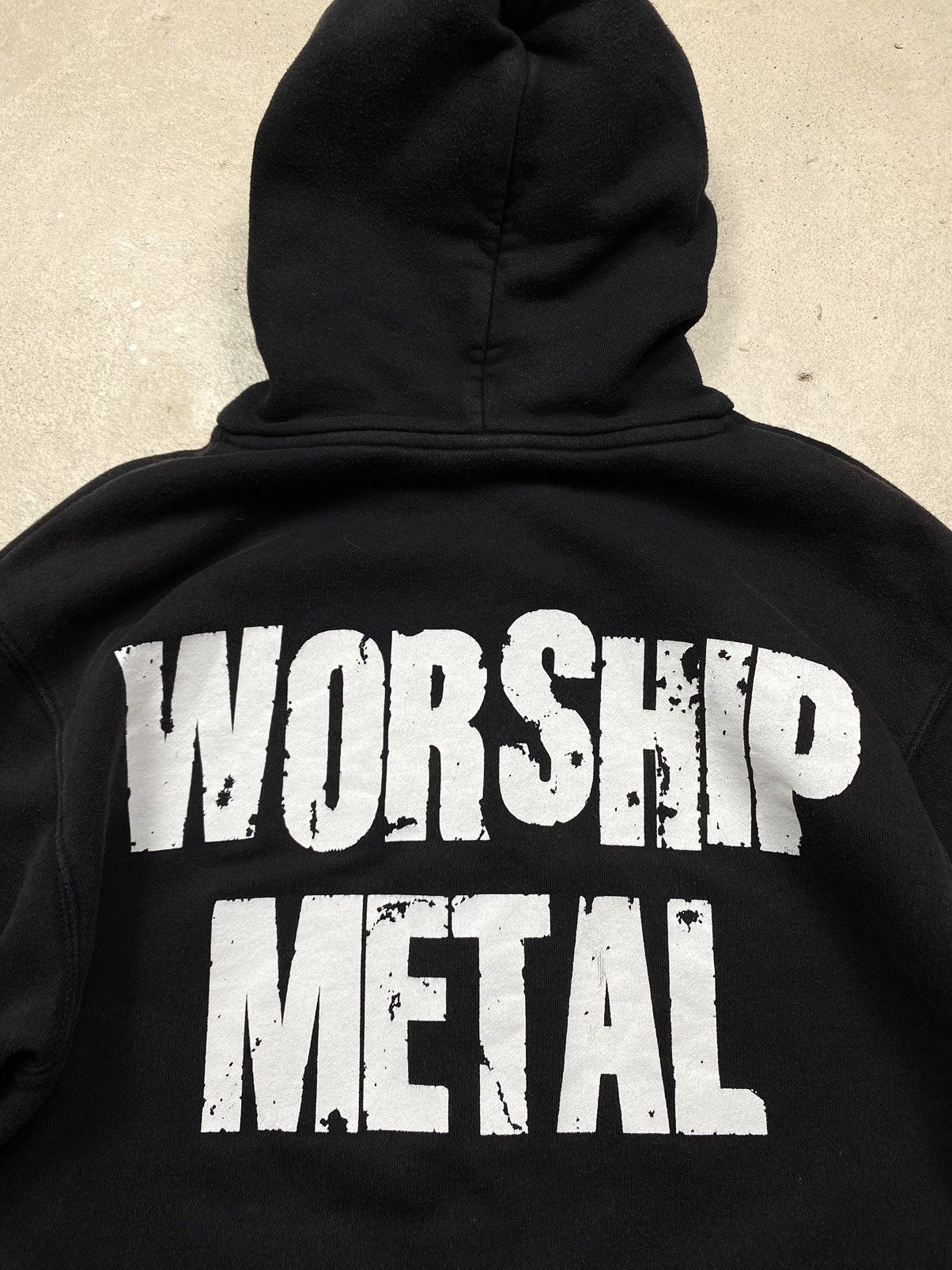 Band Tees Rare! Vintage 00’s Anthrax Worship Metal Hoodie Tee Hardcore Size US M / EU 48-50 / 2 - 13 Thumbnail