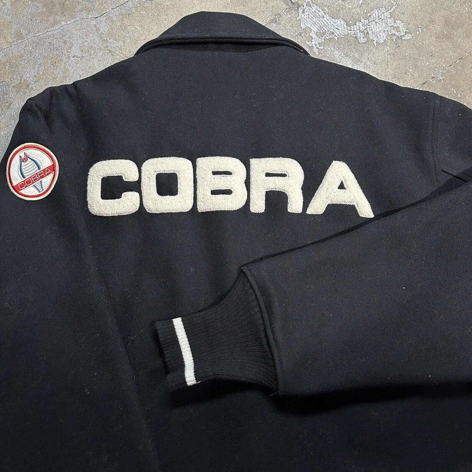image of Vintage Shelby Corba Black Wool Varsity Jacket 2Xl Ford, Men's