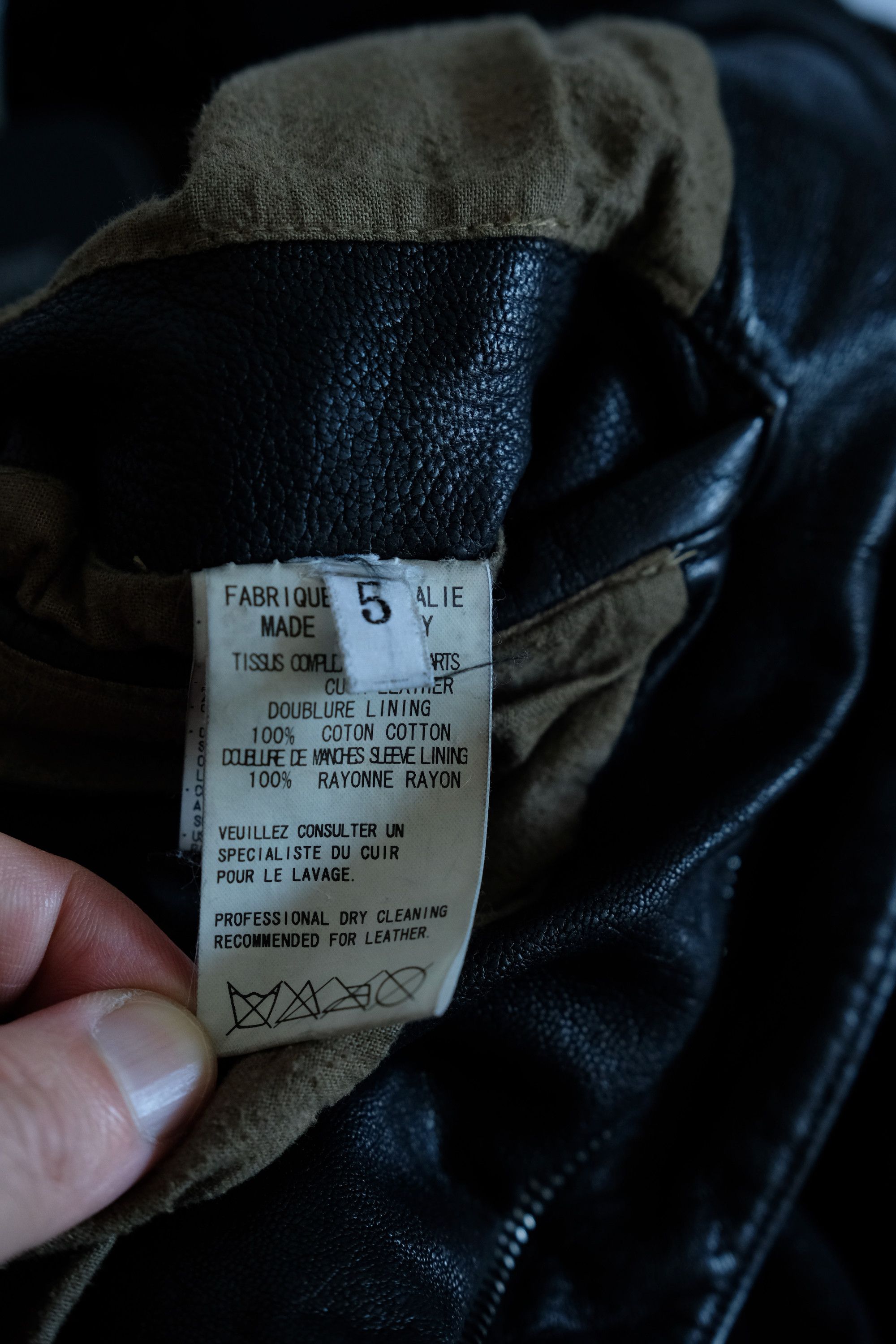Yohji Yamamoto Yohji Yamamoto Leather Jacket Cafe Racer Biker Y's 5 XL Size US XL / EU 56 / 4 - 13 Thumbnail