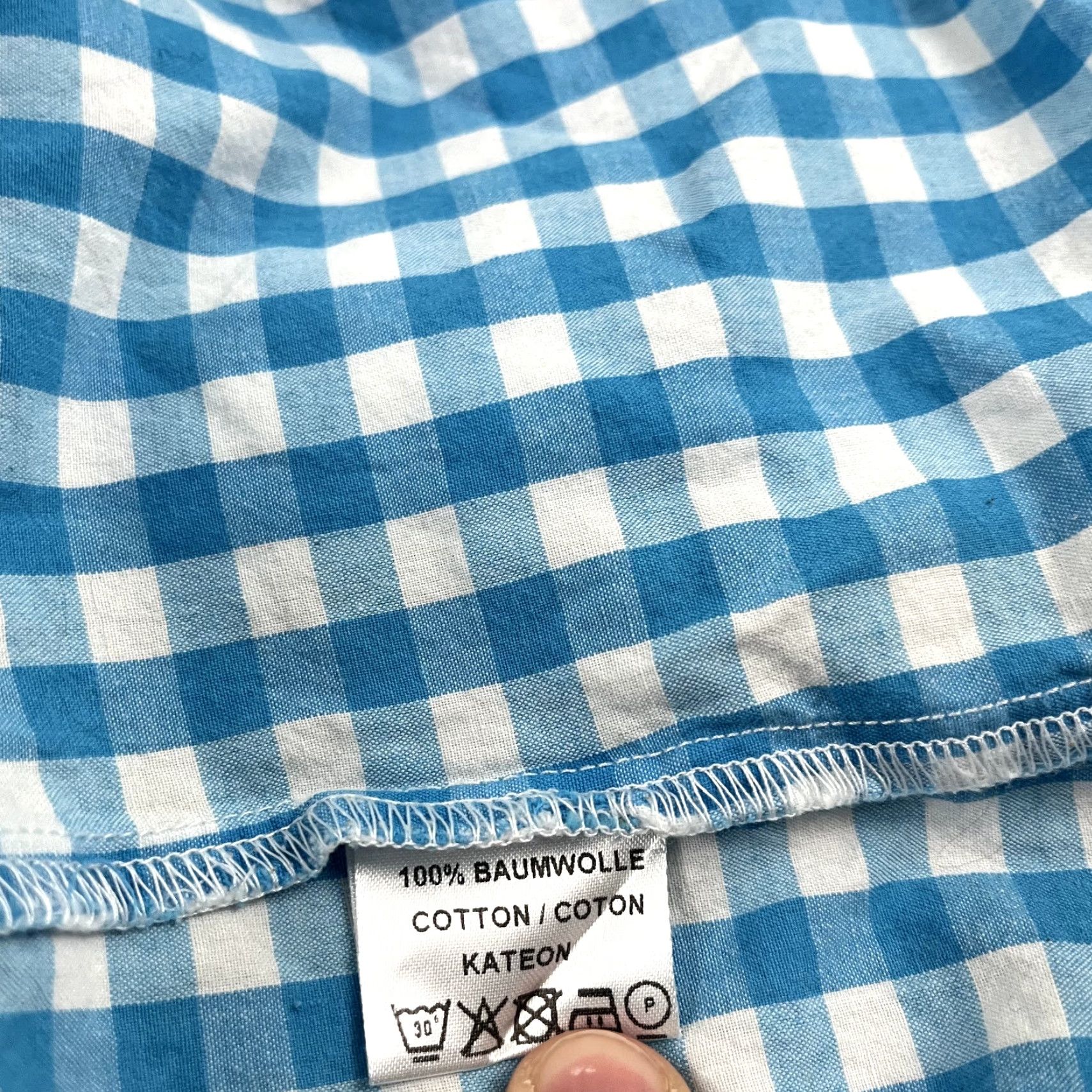 Vintage VINTAGE Busserl Trachten Shirt Mens Small Blue White Check Oktoberfest Button Up, Casual, Traditional, Country Wear Size US S / EU 44-46 / 1 - 3 Thumbnail