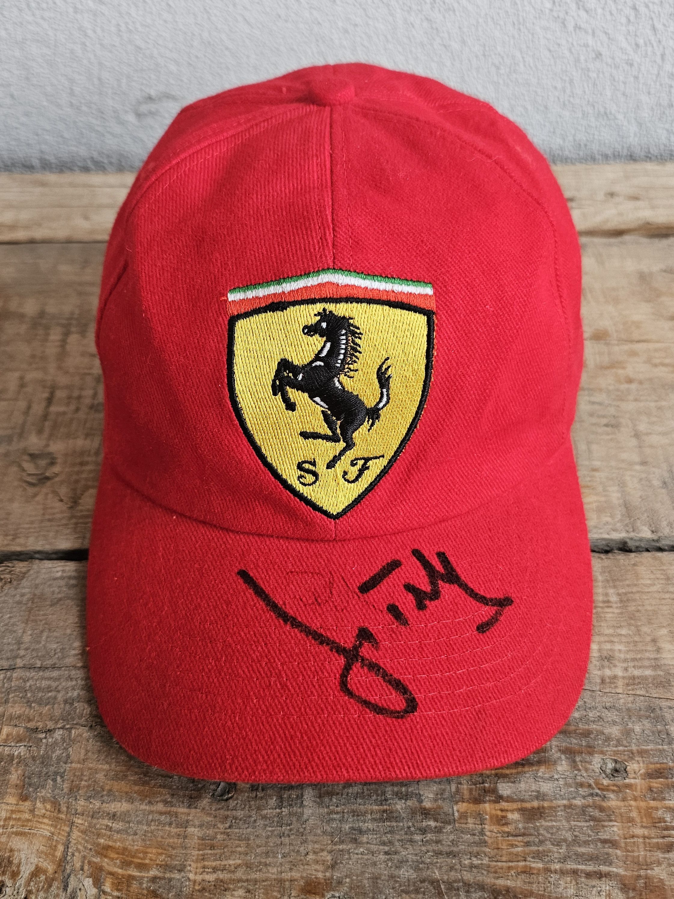 Ferrari Jean Todt Signed Ferrari Hat Size ONE SIZE - 2 Thumbnail
