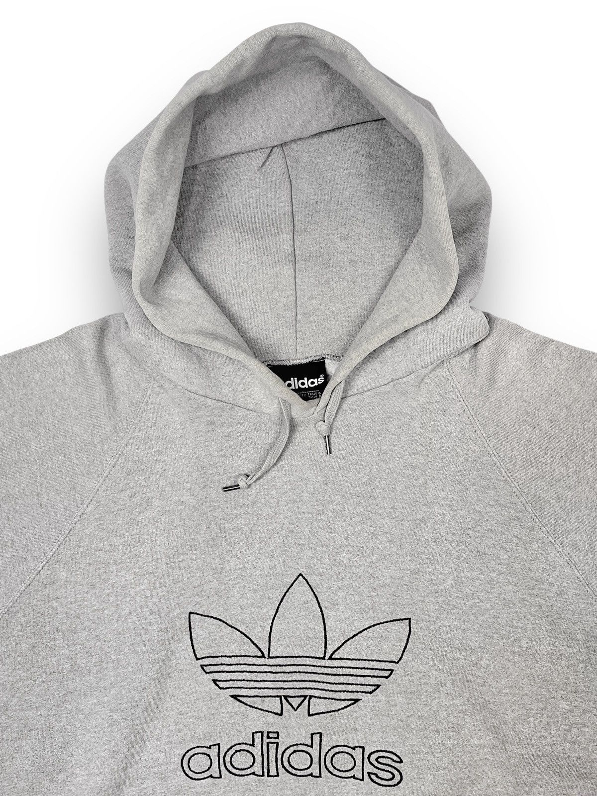Adidas 90s Adidas Trefoil Vintage Heavyweight Hoodie Size US XL / EU 56 / 4 - 2 Thumbnail