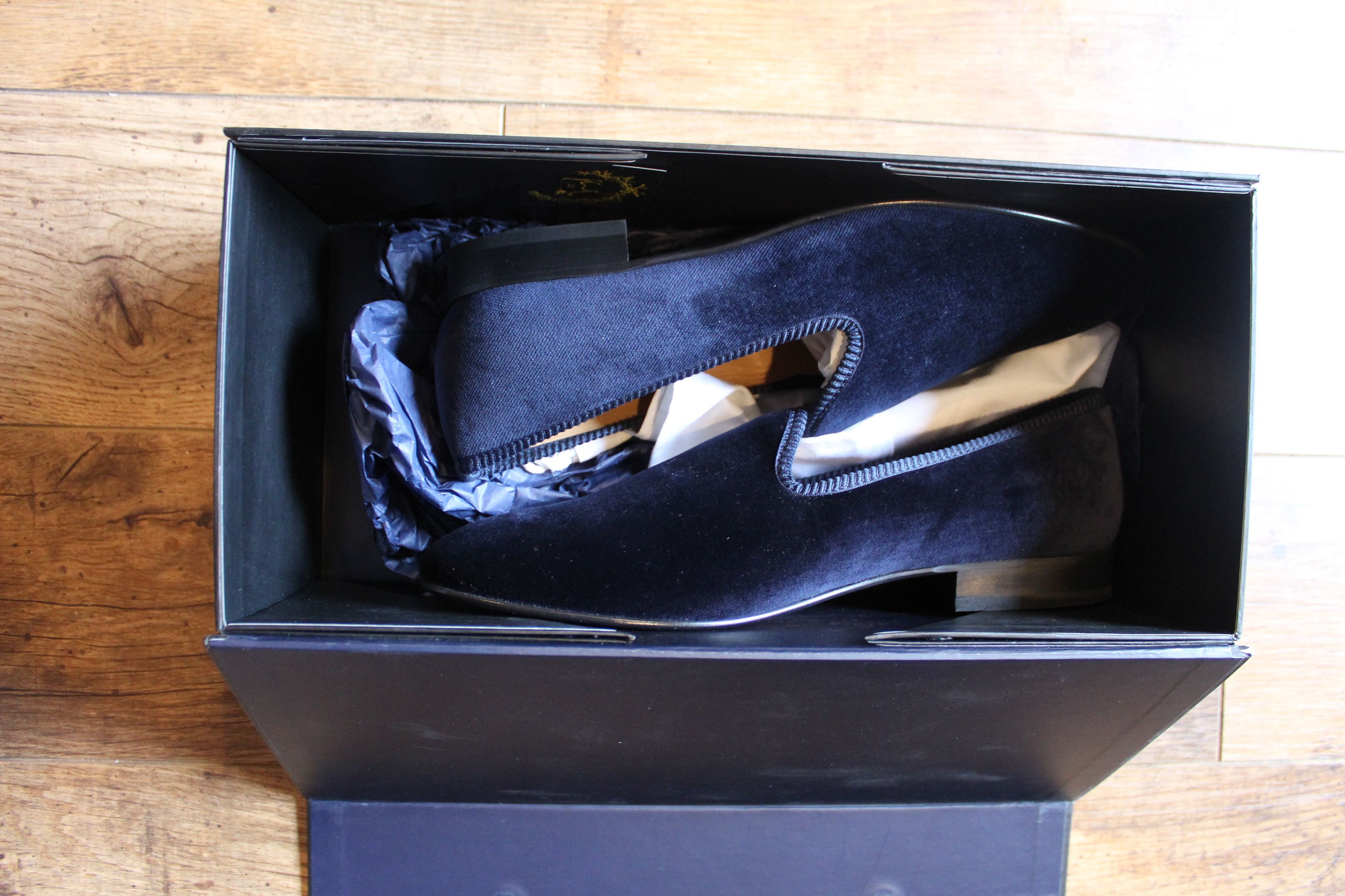 Del Toro Del Toro Men’s Velvet Slippers – Navy – USA 11.5 Size US 11.5 / EU 44-45 - 10 Thumbnail