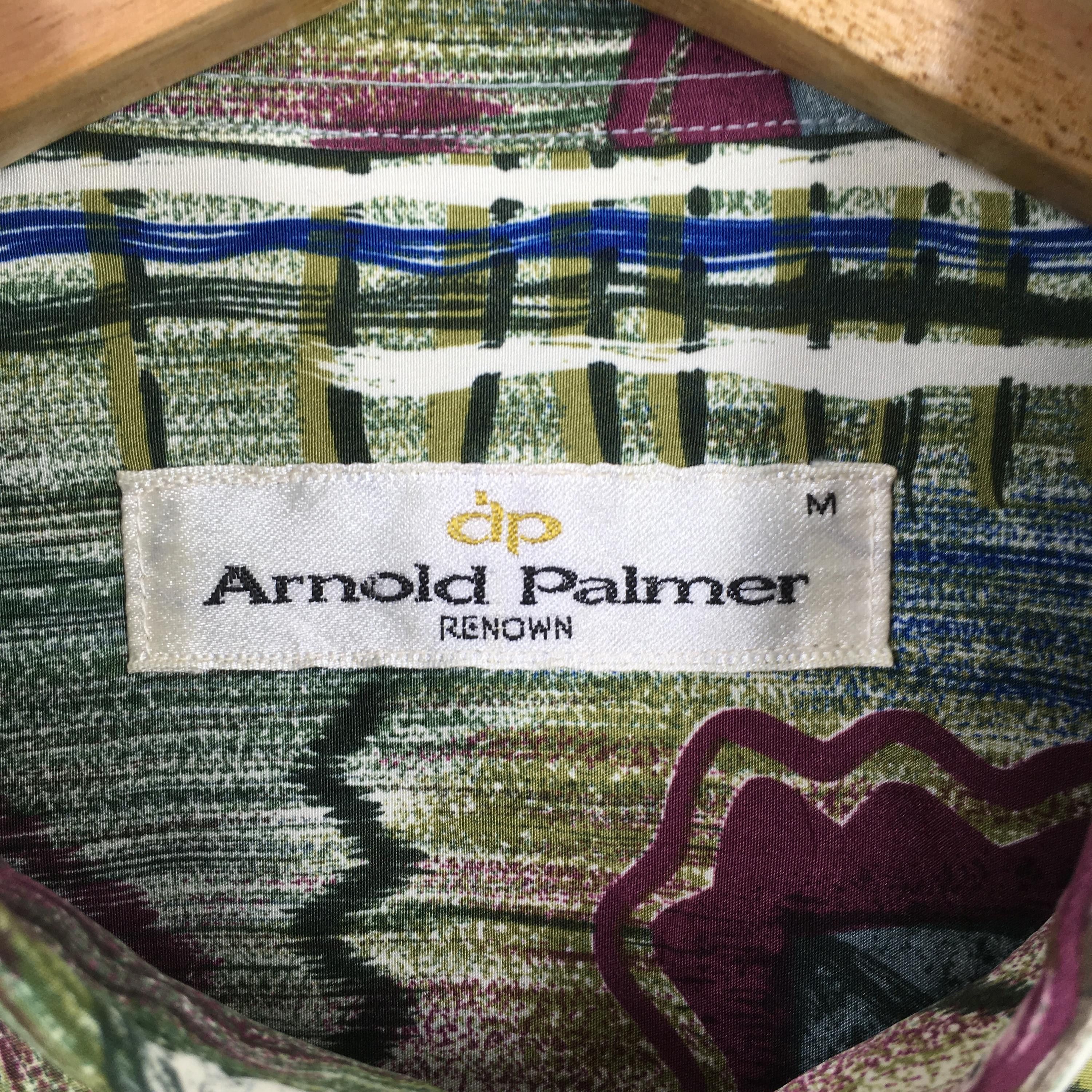 90s Arnold Palmer Renown Abstract Multicolor Shirt Medium