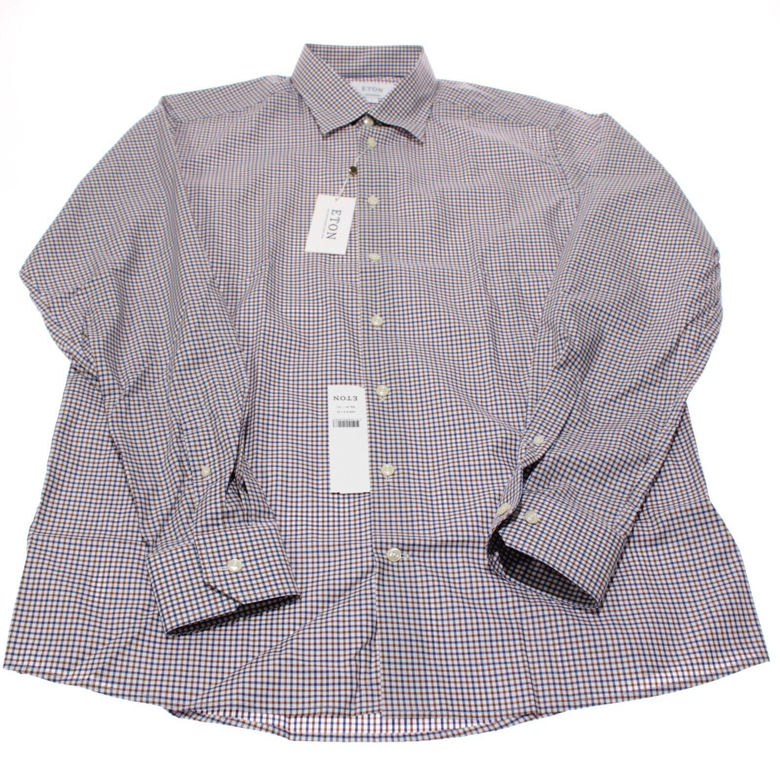 Eton Eton New with tags Shirt Size XL US In Brown Size US XL / EU 56 / 4 - 2 Thumbnail
