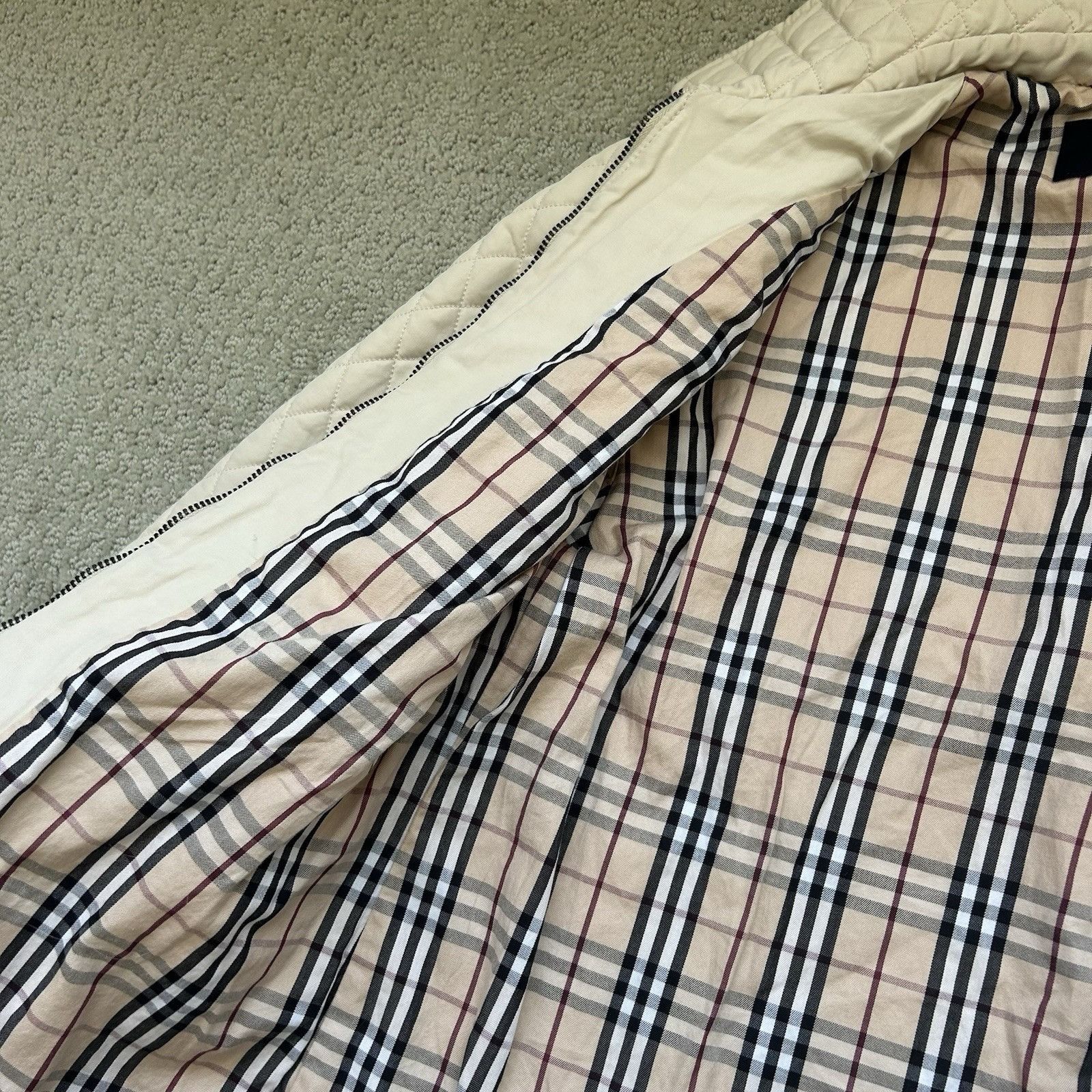 Burberry Burberry Brit Women’s Kencott Quilted Zip up Nova Check Jack Size XS / US 0-2 / IT 36-38 - 6 Thumbnail