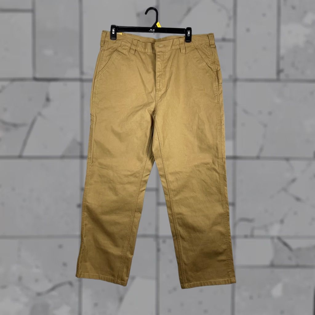 Vintage Brahma Carpenter Pants Mens 36x30 Brown Relaxed Fit Canvas Workwear Pockets Size US 36 / EU 52 - 1 Thumbnail