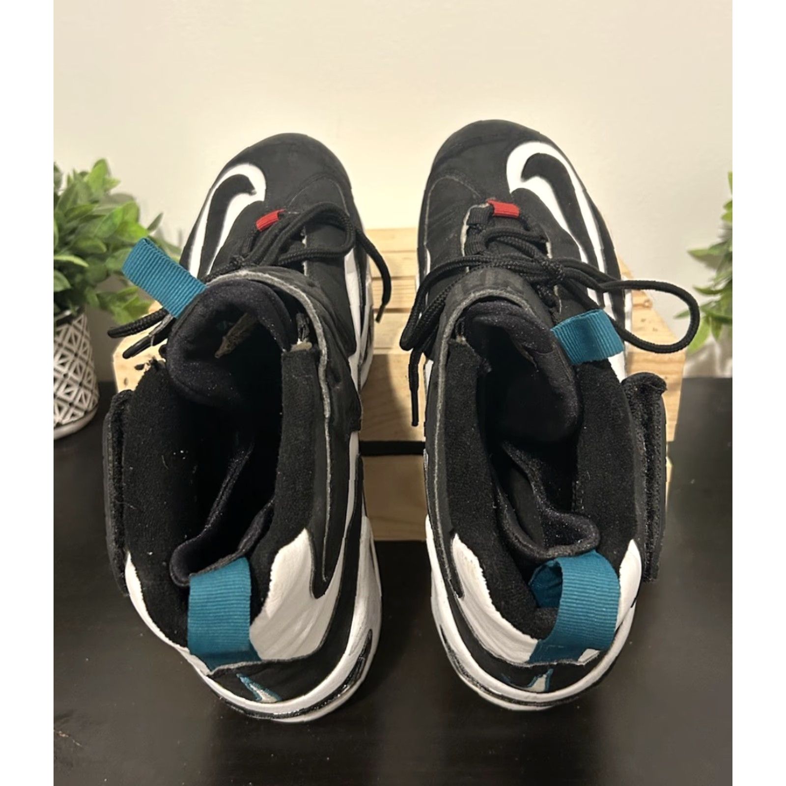 Nike Nike Air Griffey Max 1 HomeRun Derby 2012 Shoes Men Size 8 White/Black/Teal Size US 7 / EU 40 - 4 Thumbnail