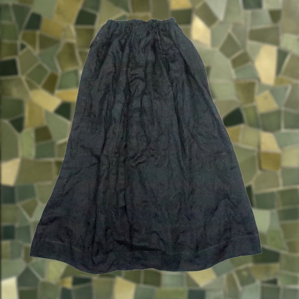 Vintage VINTAGE Black Silk Maxi Slip Skirt Women S Long Bohemian Casual Spring Summer Fall Size 28" / US 6 / IT 42 - 1 Thumbnail