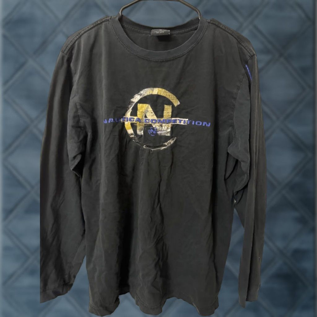 Nautica VINTAGE Nautica Competition T-Shirt Long Sleeve Shirt Men M Black Logo Graphic Print Modern Size US M / EU 48-50 / 2 - 1 Thumbnail