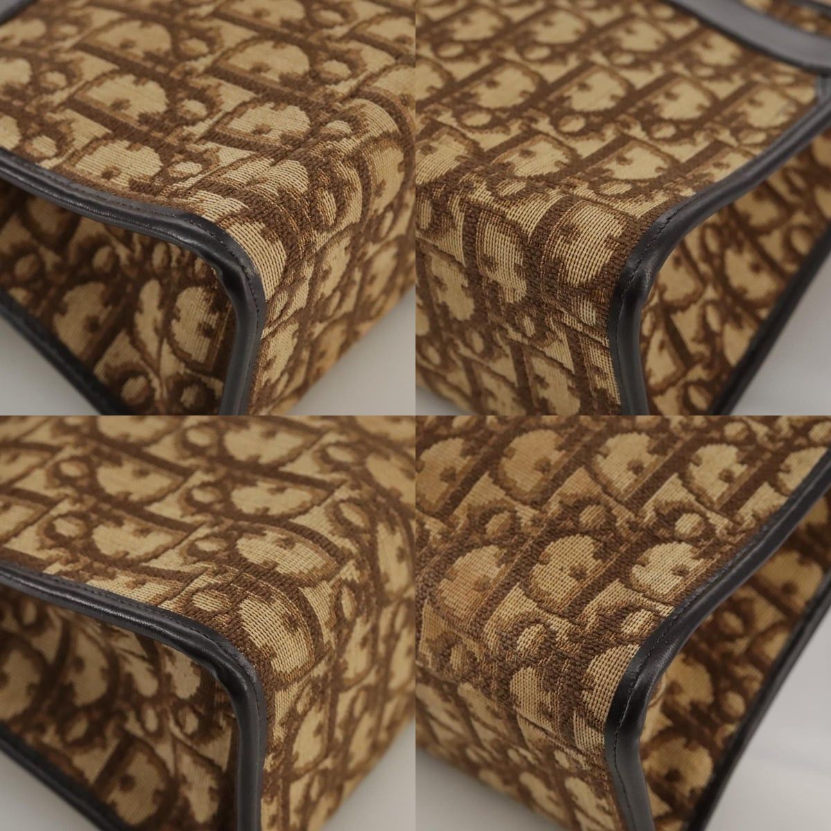 Dior DIOR Trotter Canvas Shoulder Bag Gold Brown Size ONE SIZE - 10 Thumbnail