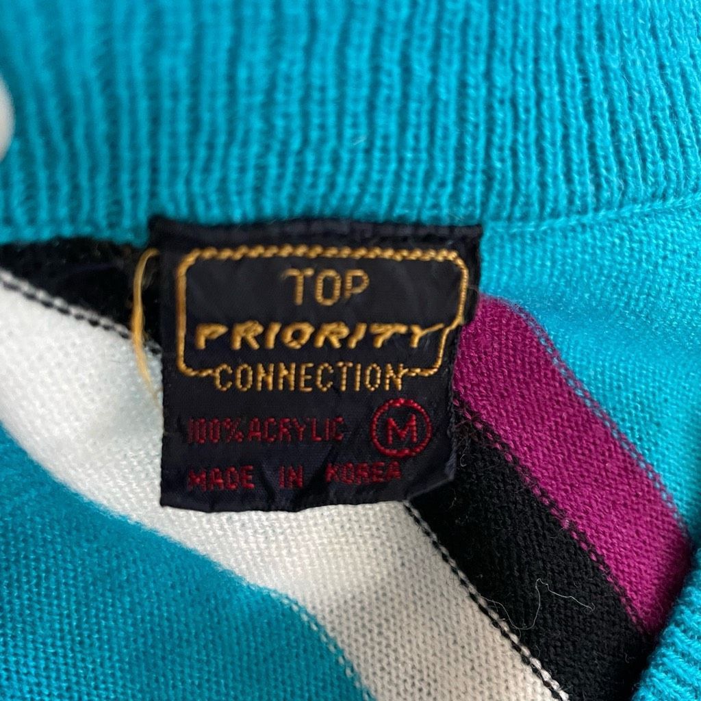 Vintage Vintage 80s Top Priority Teal Purple Dolman Sweater M Size M / US 6-8 / IT 42-44 - 8 Thumbnail