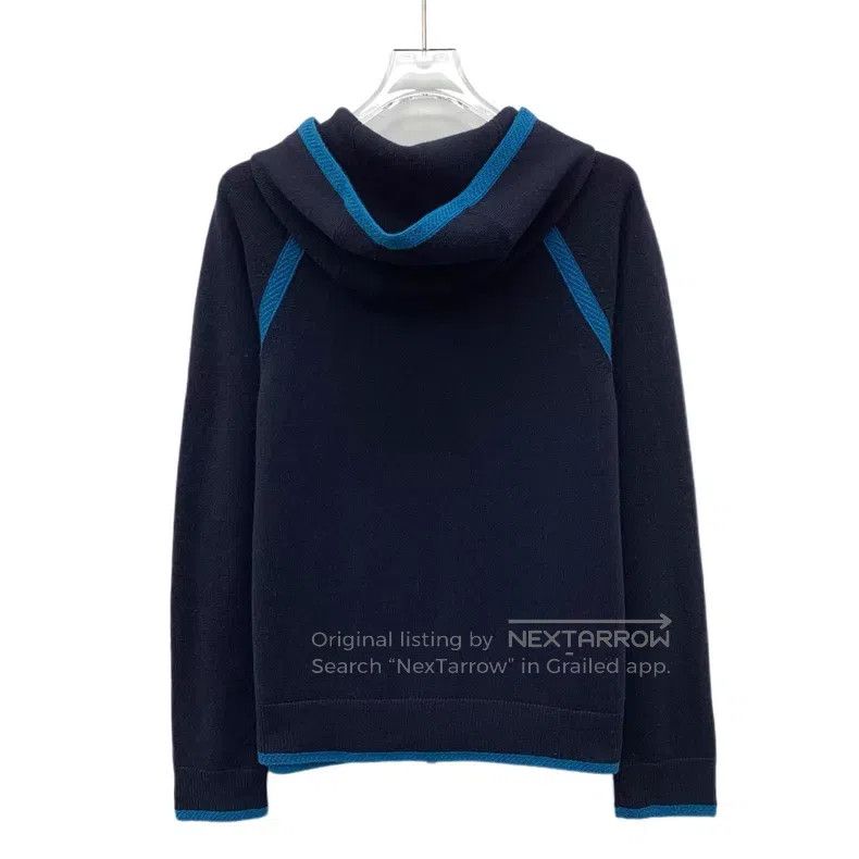 Loro Piana Loro Piana Bady Black Edged Cashmere Hooded Zip-up Sweatsh Size XS / US 0-2 / IT 36-38 - 2 Thumbnail