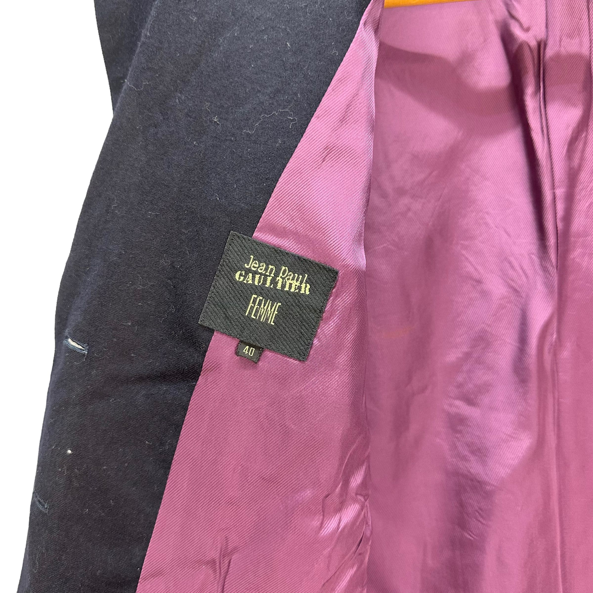 Jean Paul Gaultier JEAN PAUL GAULTIER FEMME SUIT JACKET #7987-195 Size M / US 6-8 / IT 42-44 - 8 Thumbnail