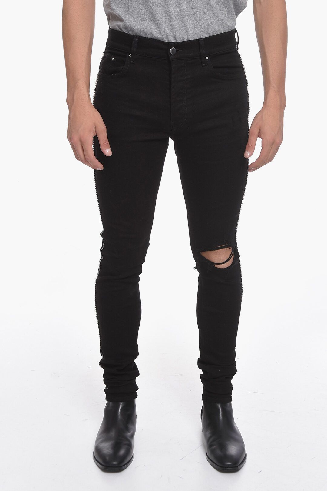 image of Amiri Og1Mm1223 Denim Pant In Black, Men's (Size 36)