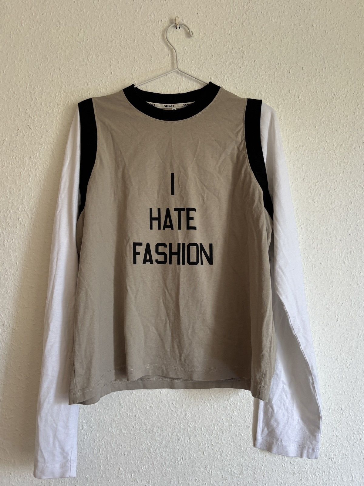 Sunnei Sunnei long sleeve - I hate fashion Size US M / EU 48-50 / 2 - 6 Thumbnail
