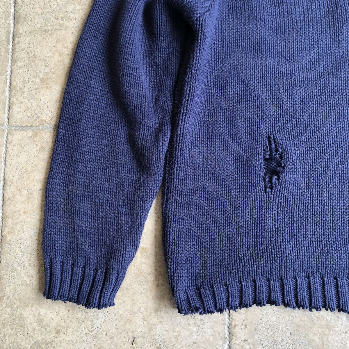 Polo Ralph Lauren × Vintage Distressed POLO RALPH LAUREN knitwear Size US M / EU 48-50 / 2 - 12 Thumbnail