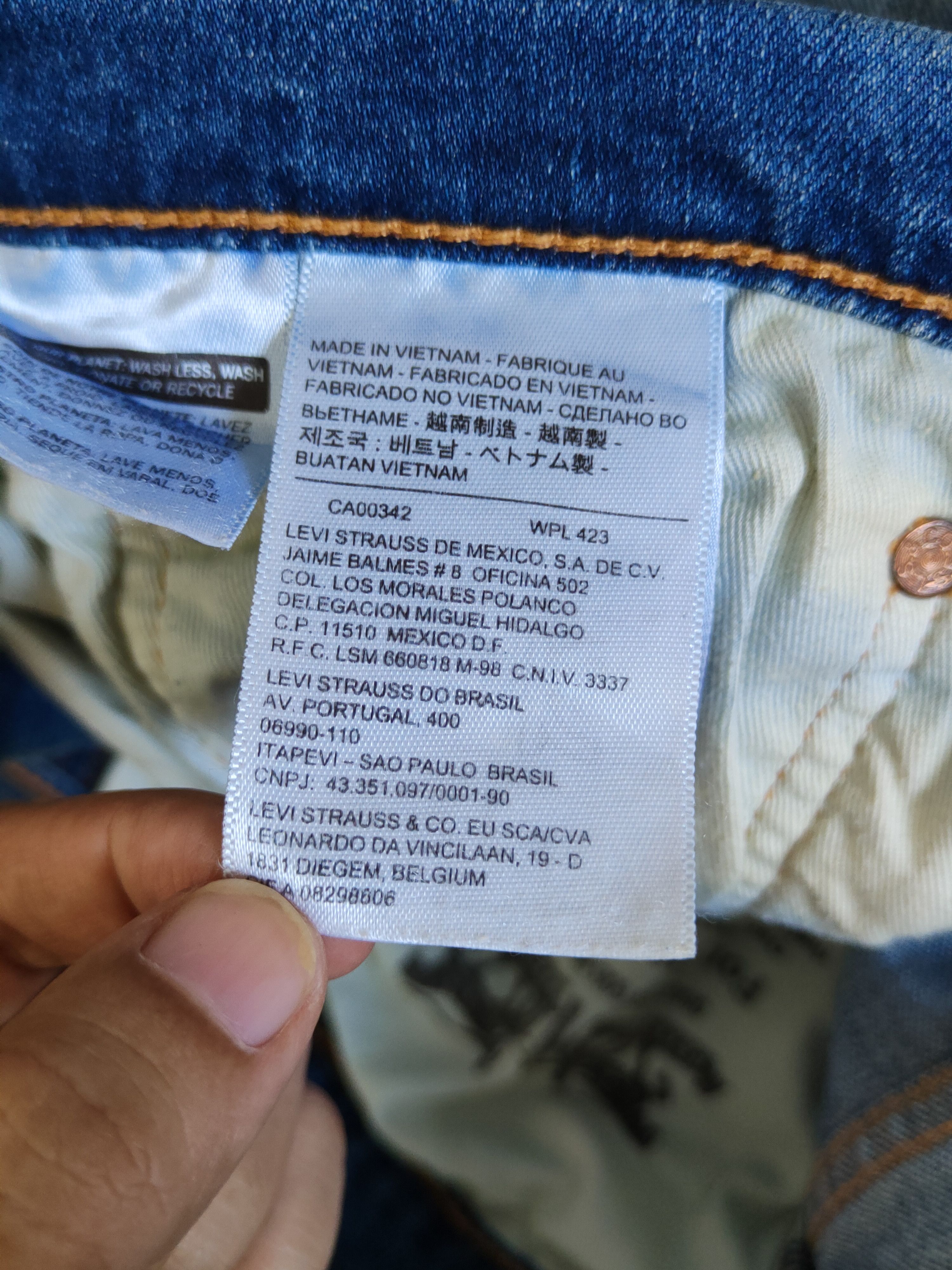 Japanese Brand × Levi's Levi's Blue Faded Distressed Ripped Jeans #S1835 Size US 34 / EU 50 - 21 Thumbnail