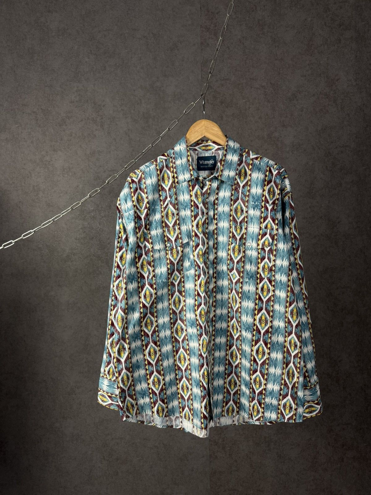 Wrangler Wrangler Western art designer crazy shirt Size US XL / EU 56 / 4 - 1 Thumbnail