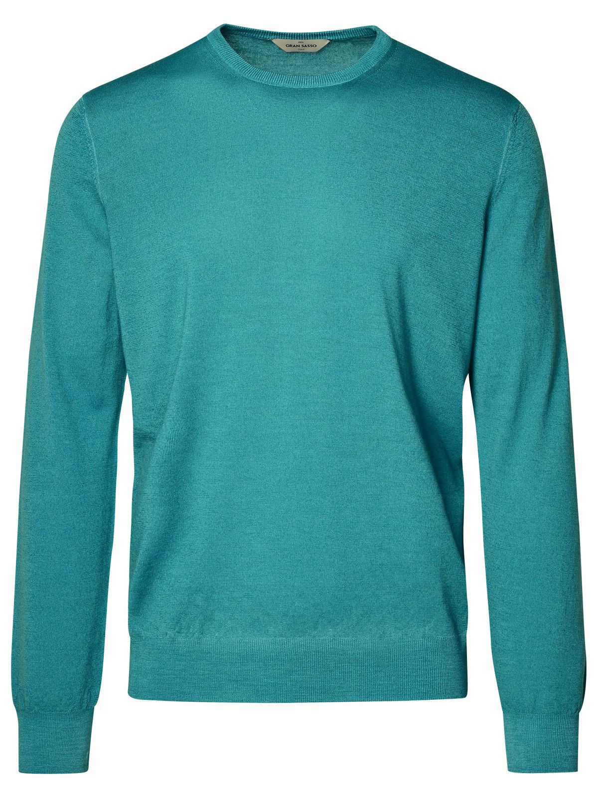 image of Gran Sasso Turquoise Virgin Wool Sweater in Light Blue, Men's (Size Medium)
