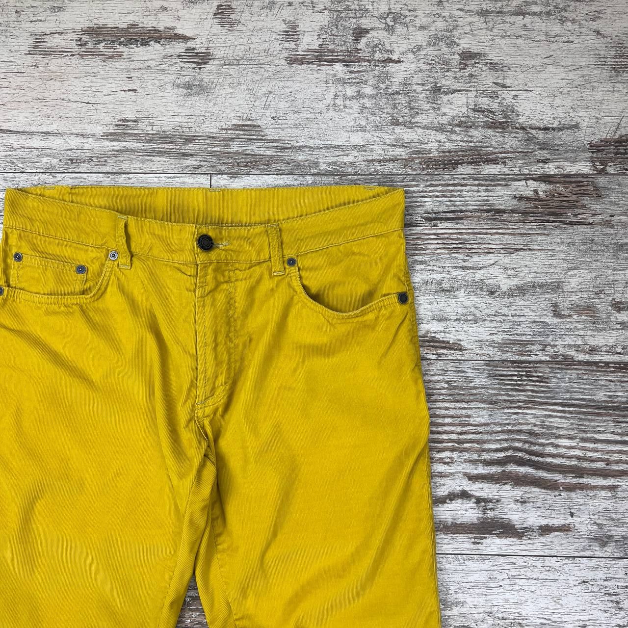 Salvatore Ferragamo Salvatore Ferragamo Сorduroy Yellow Pants Size US 32 / EU 48 - 4 Thumbnail