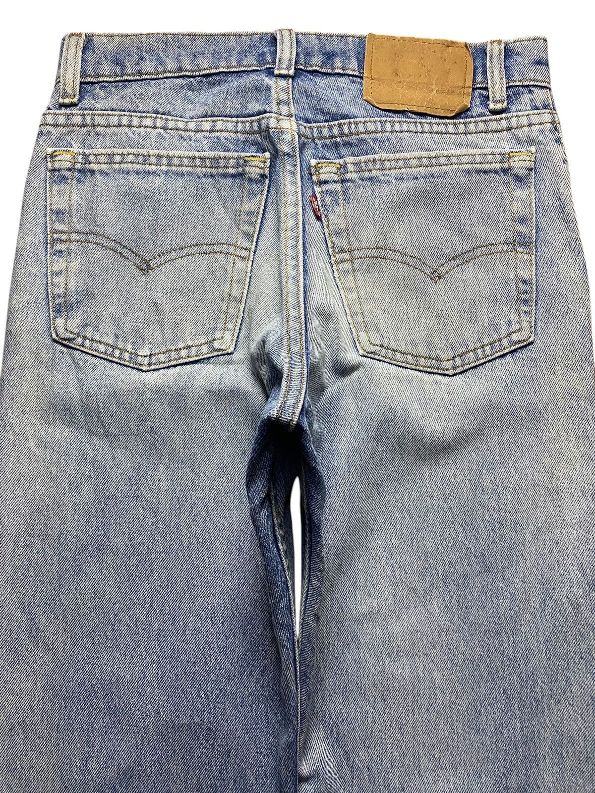 Levi's Vintage Levis 80’s Faded Wash Distressed Loose Jeans Size US 28 / EU 44 - 4 Thumbnail