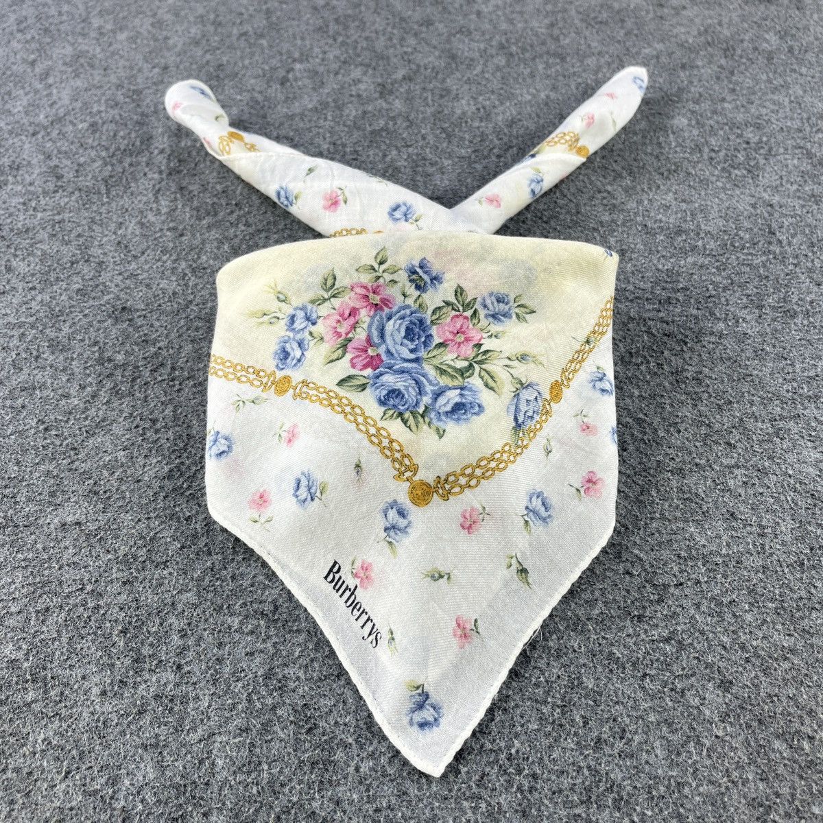 Burberry × Vintage Burberry Handkerchief / Bandana / Neckerchief B097 Size ONE SIZE - 2 Thumbnail