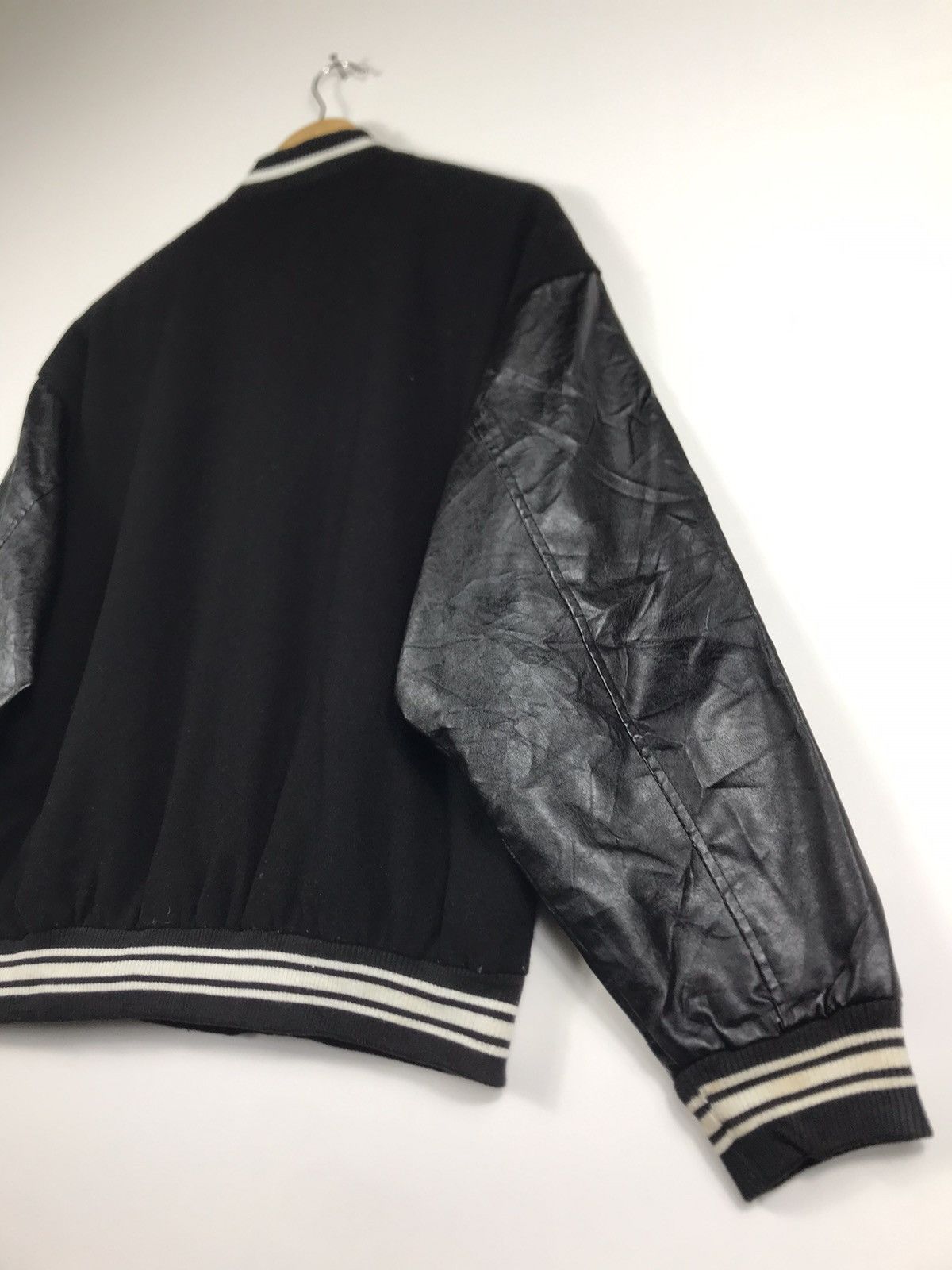 14th Addiction 🔥Black Air Skeleton Wool Baggy Varsity Jacket Size US M / EU 48-50 / 2 - 14 Thumbnail
