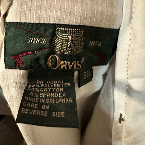 Orvis Orvis Slacks Pants Trousers Olive Green EUC Khaki Cotton Siz Size 38R - 6 Thumbnail