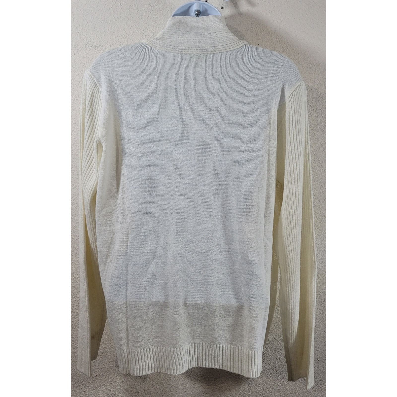 Other Sara Morgan Cream Weave Layer Cardigan Two-in-One Sweater M Size M / US 6-8 / IT 42-44 - 3 Thumbnail