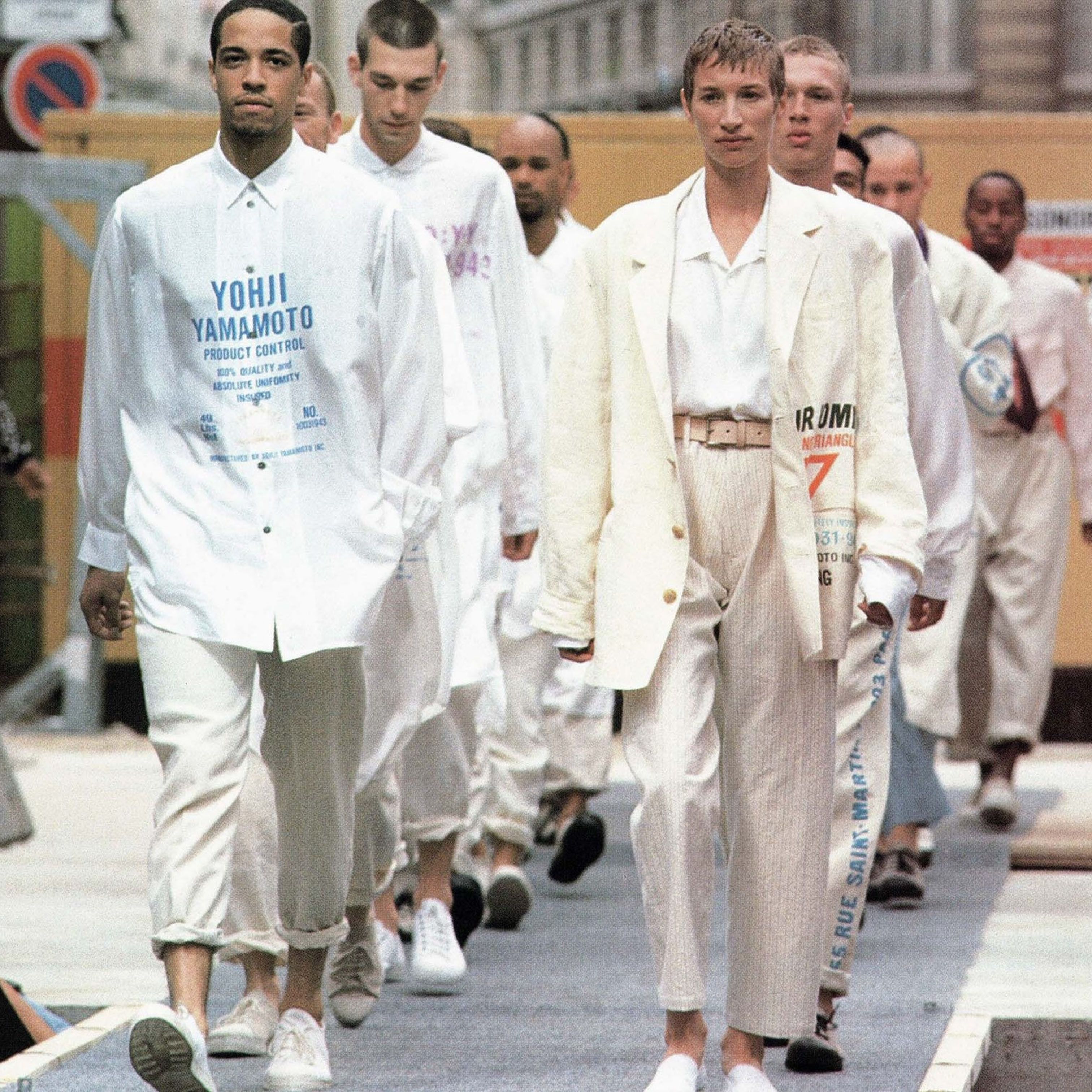 Yohji Yamamoto SS93 'UP' Print Linen Suit [SAMPLE] Size 48L - 12 Thumbnail