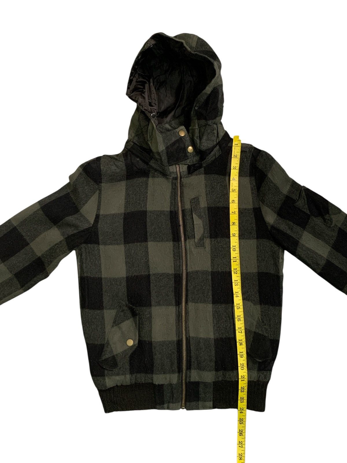 Japanese Brand Rare Design Riche Glamour Checked Bomber Jacket Hoodie Size M / US 6-8 / IT 42-44 - 11 Thumbnail